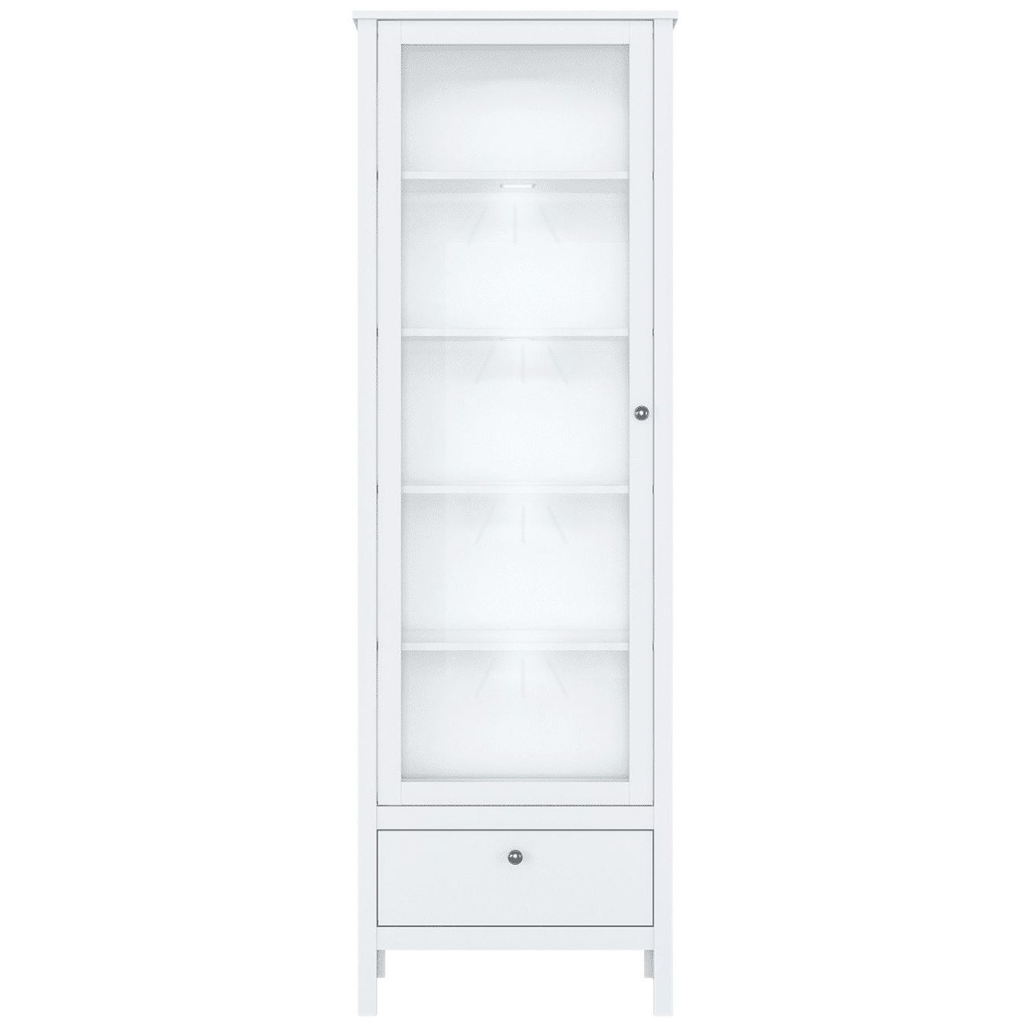 Картинка Ева шкаф-витрина REG1W1S/65 с подсветкой интернет-магазин мебели FreeTime