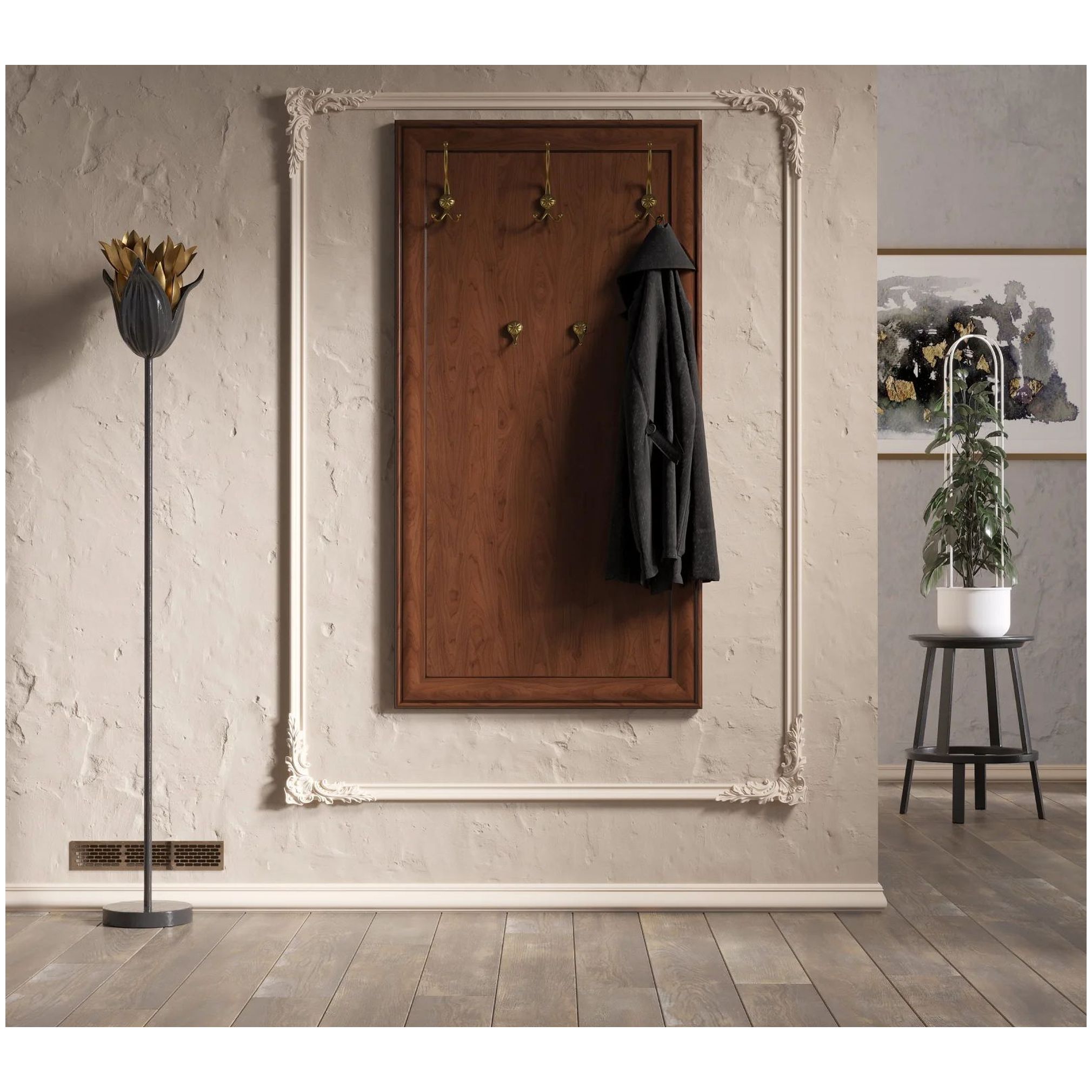 Картинка Кентаки вешалка WIE/75 (Каштан) интернет-магазин мебели FreeTime