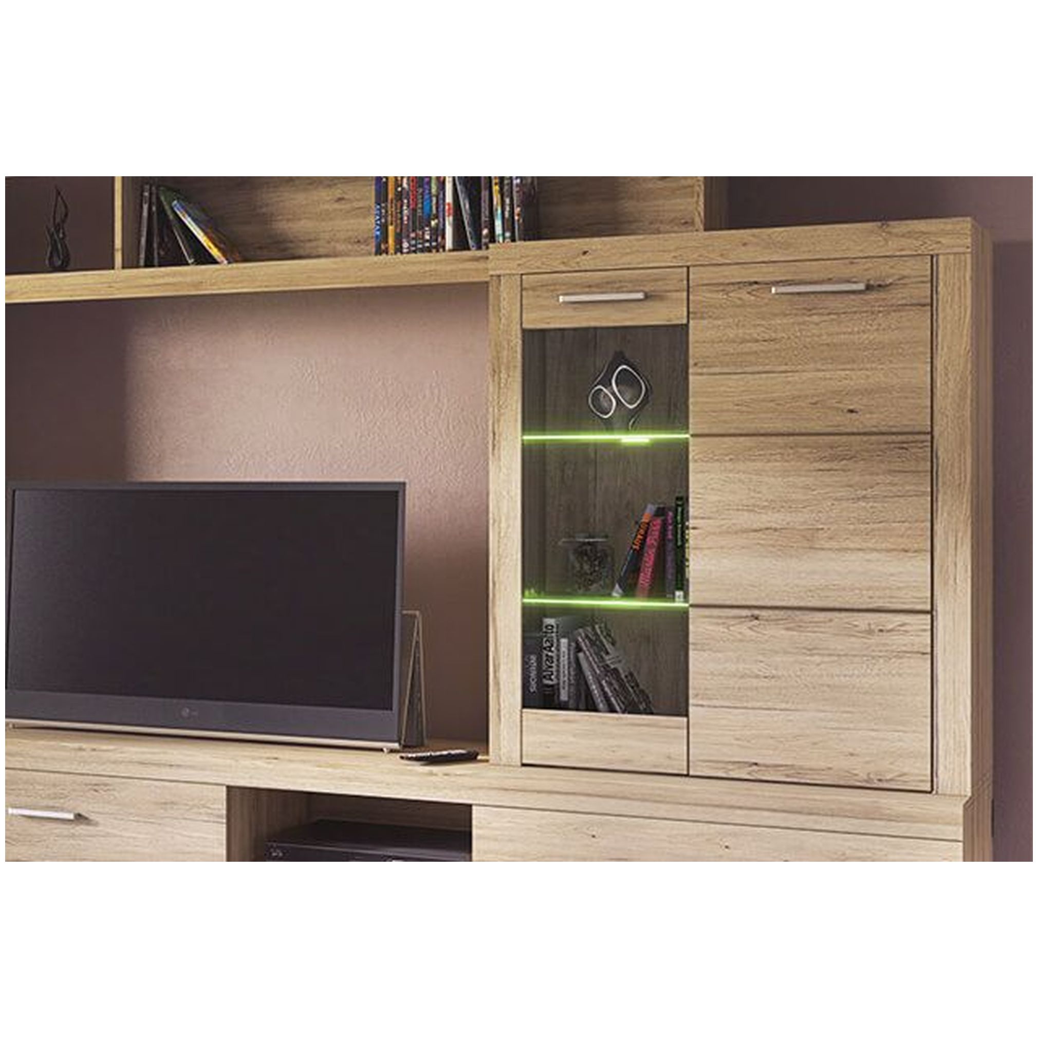 Картинка Оскар Шкаф-витрина 1V1D интернет-магазин мебели FreeTime