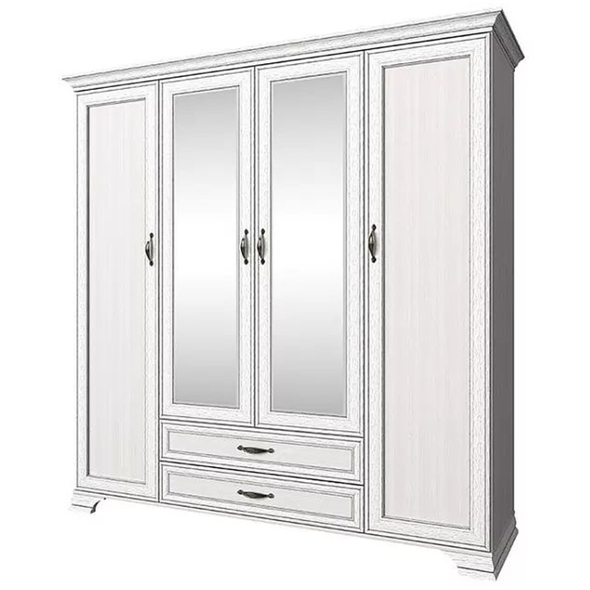 Картинка Тиффани Шкаф  зеркалом 4D2S Z интернет-магазин мебели FreeTime