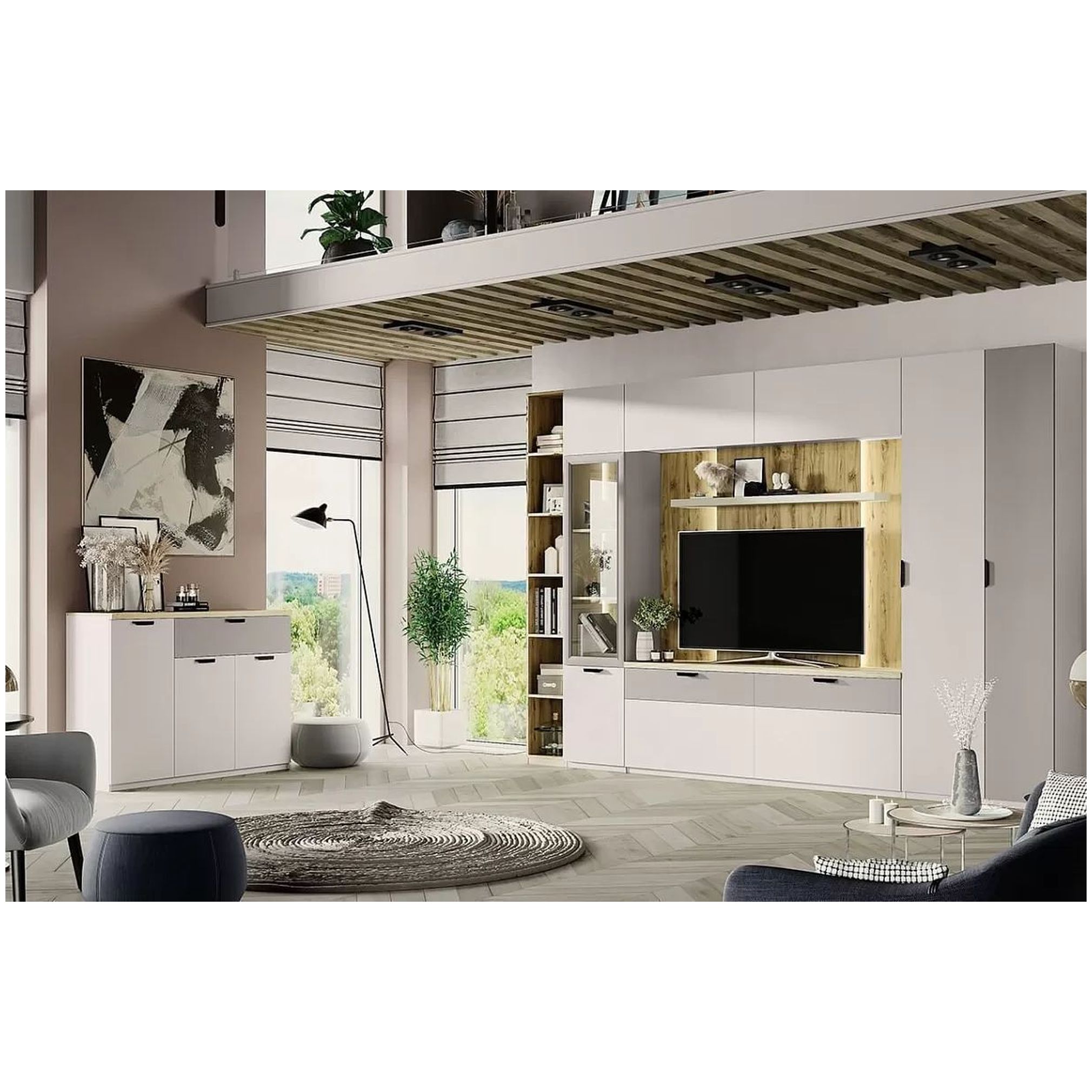 Картинка Модерн Тумба ТВ RTV 2D2S интернет-магазин мебели FreeTime