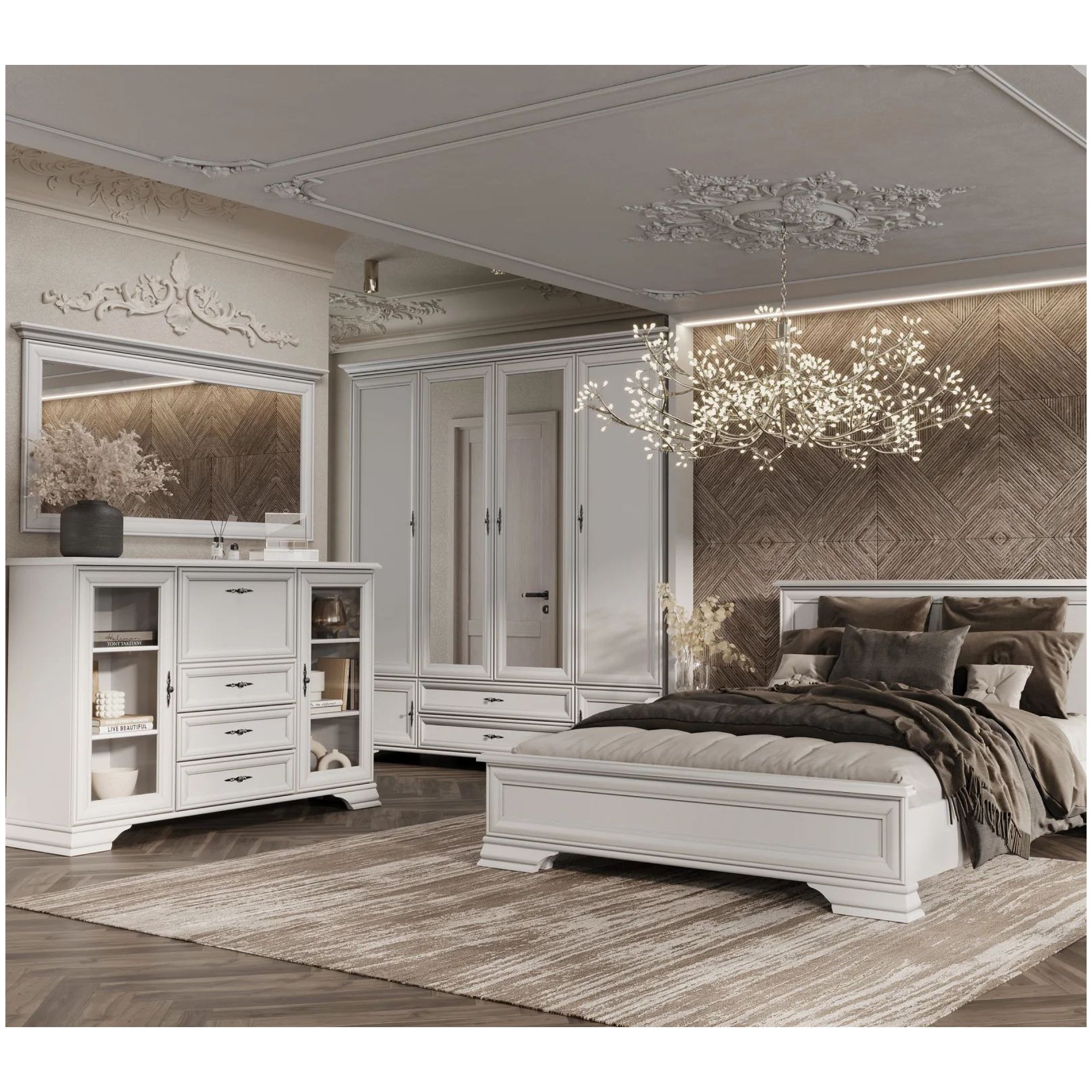 Картинка Кентаки зеркало S320-LUS/155 (Белый) интернет-магазин мебели FreeTime