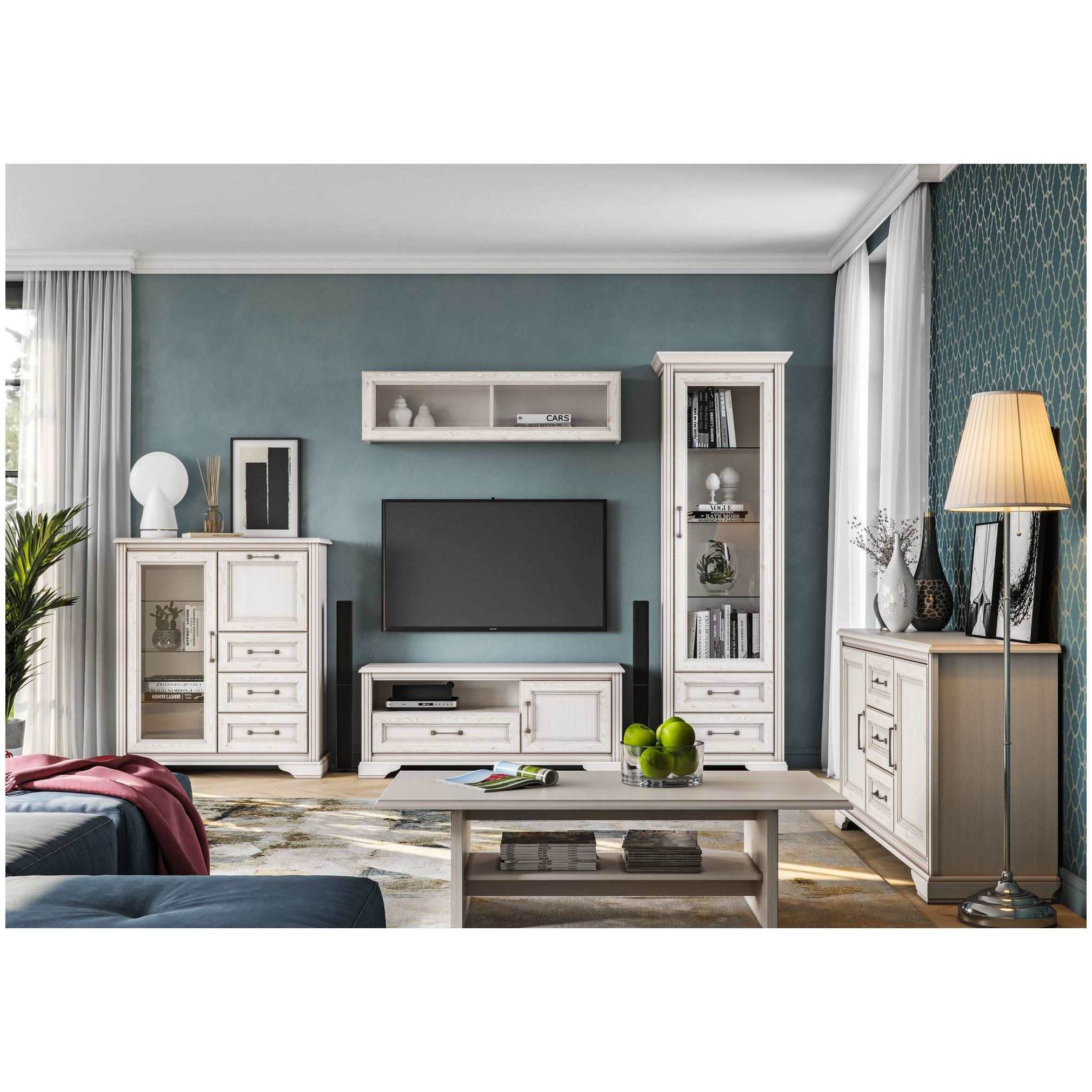 Картинка Стилиус шкаф-витрина REG1W2S интернет-магазин мебели FreeTime