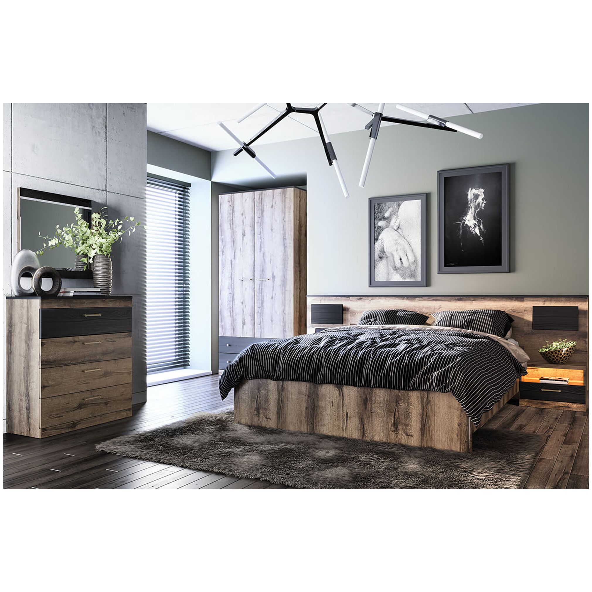 Картинка Джагер Комод 4S интернет-магазин мебели FreeTime