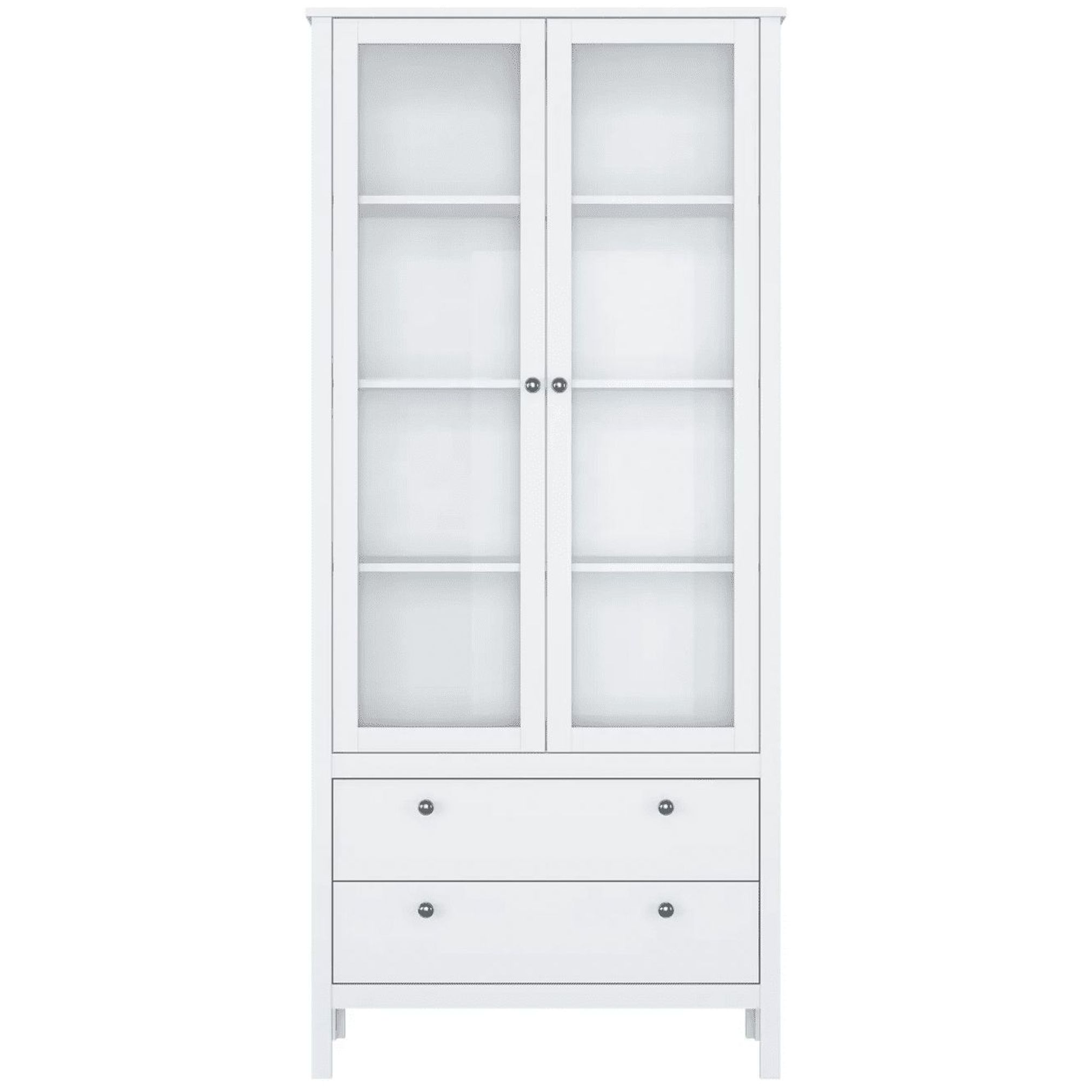 Картинка Ева шкаф-витрина REG2W2S интернет-магазин мебели FreeTime