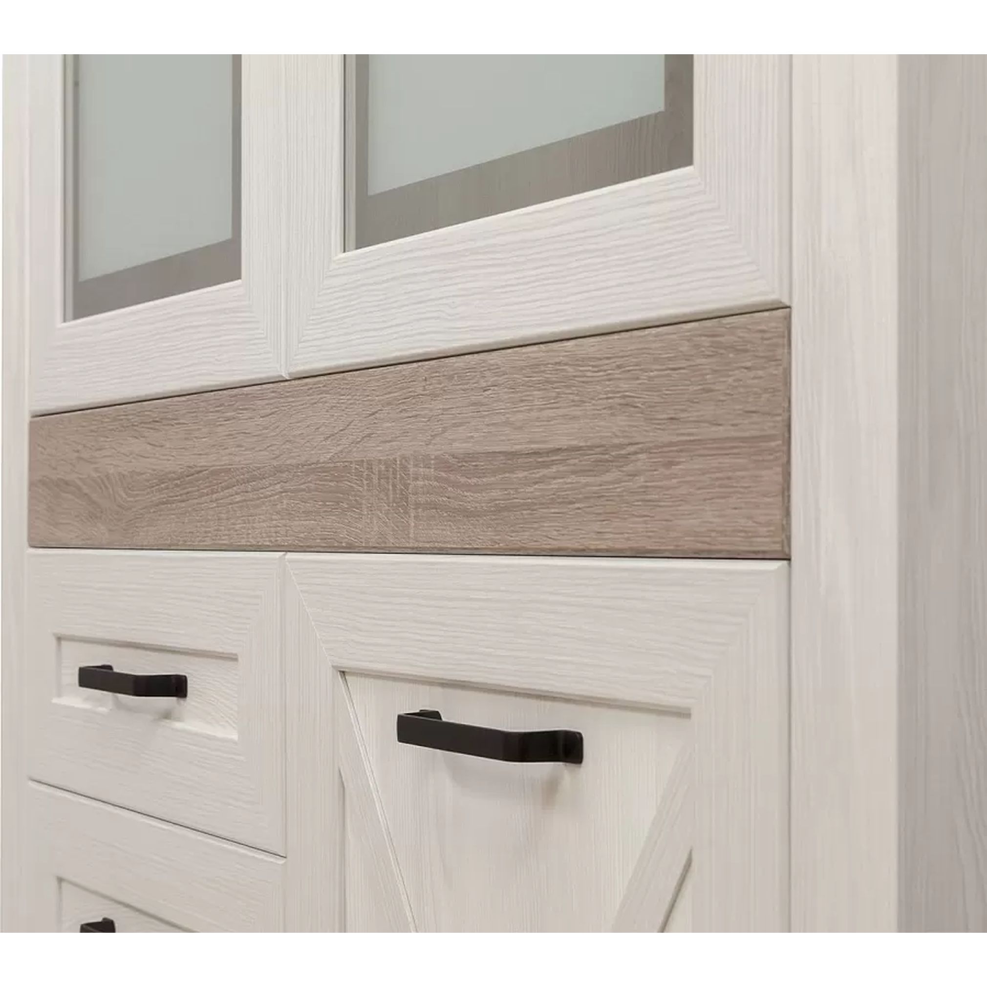 Картинка Марсель тумба с витриной KOM2W3S1K интернет-магазин мебели FreeTime