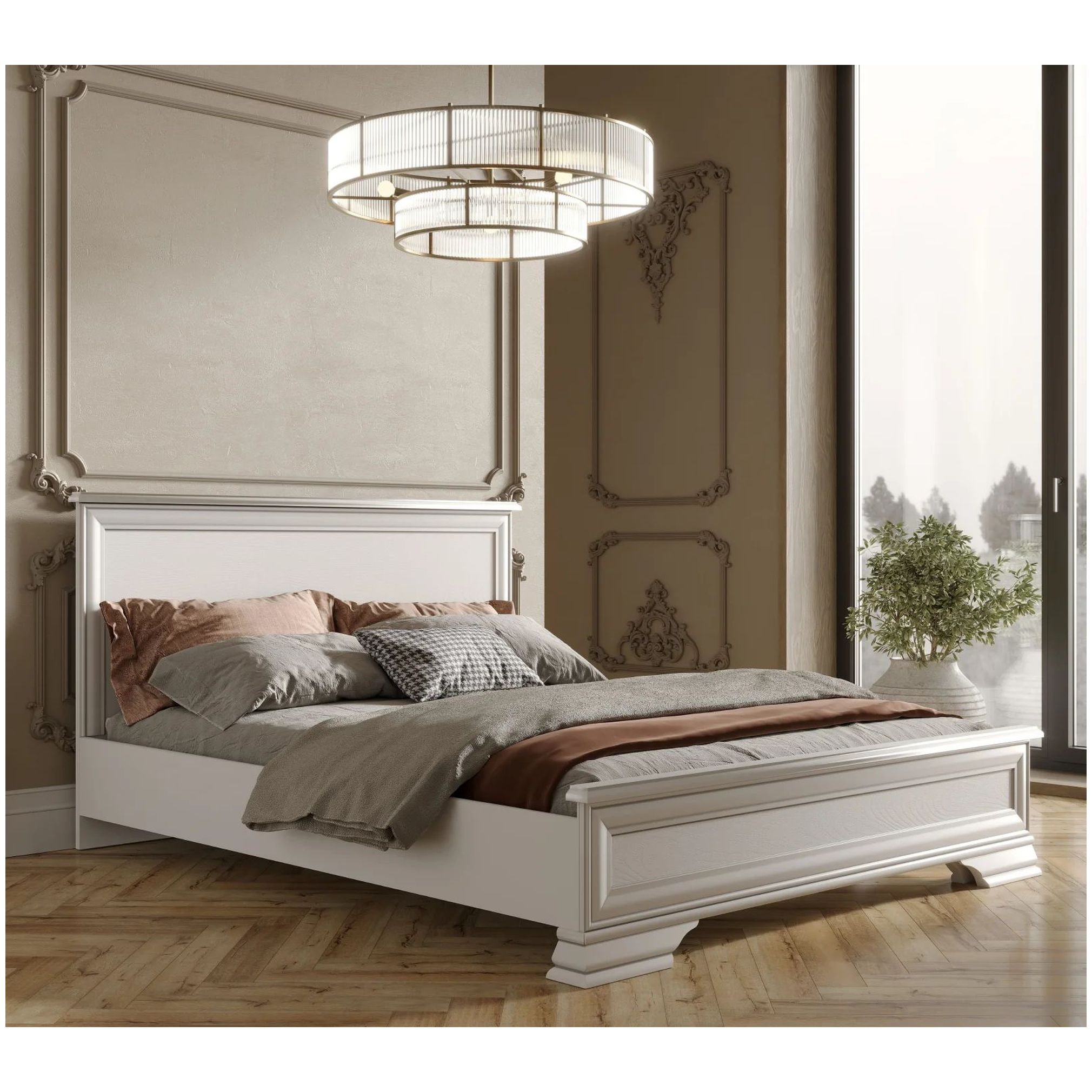 Картинка Кентаки кровать S320-LOZ160х200 с подъемным механизмом (Белый) интернет-магазин мебели FreeTime