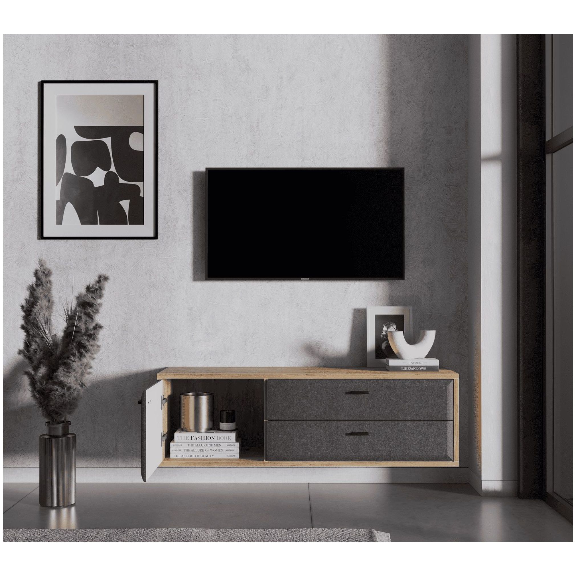 Картинка Грейс тумба навесная RTV1D2S интернет-магазин мебели FreeTime