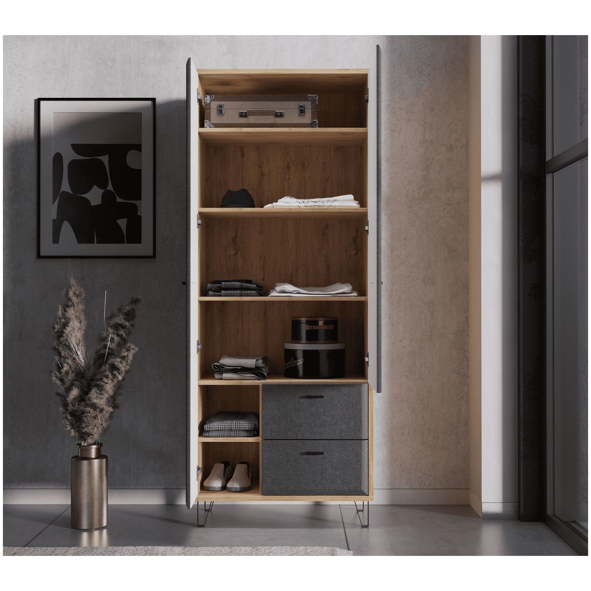 Картинка Грейс шкаф SZF2D2S интернет-магазин мебели FreeTime