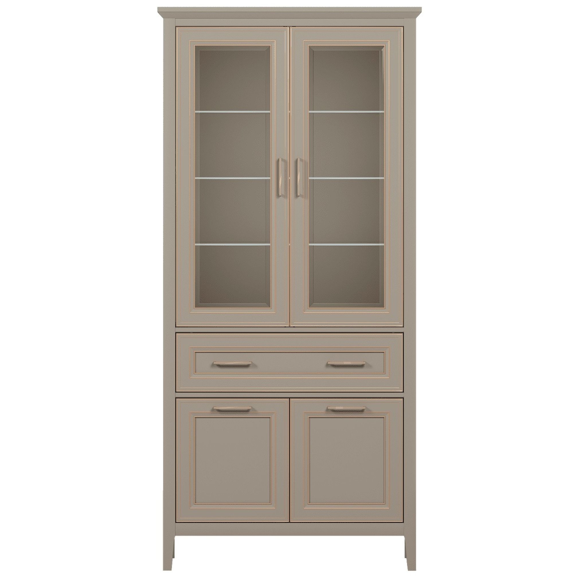 Картинка Классик шкаф-витрина REG2W2D1S интернет-магазин мебели FreeTime