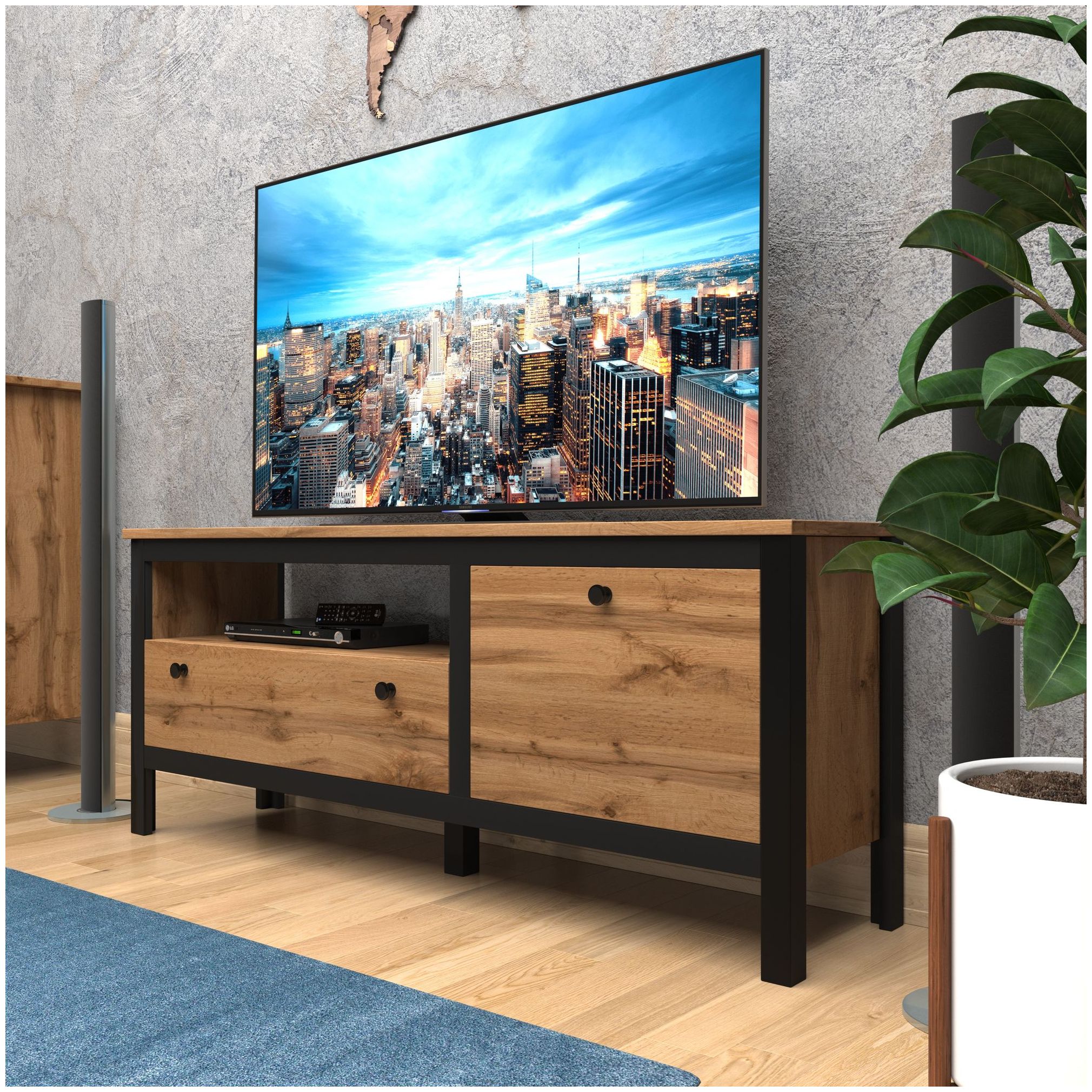 Картинка Лофт тумба RTV1D1S интернет-магазин мебели FreeTime