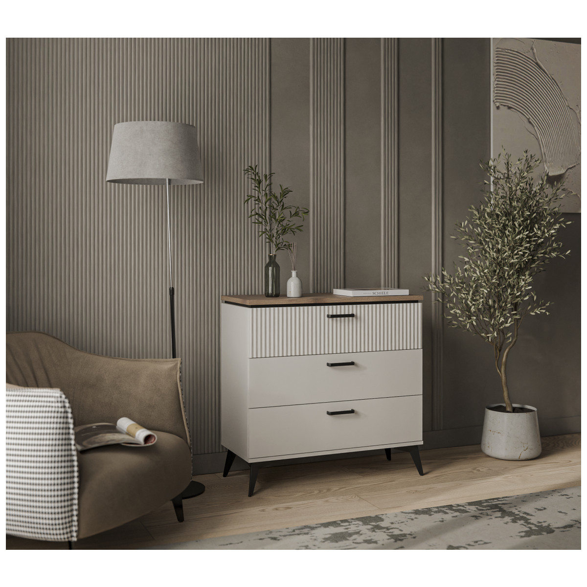 Картинка Винати Комод 3S интернет-магазин мебели FreeTime