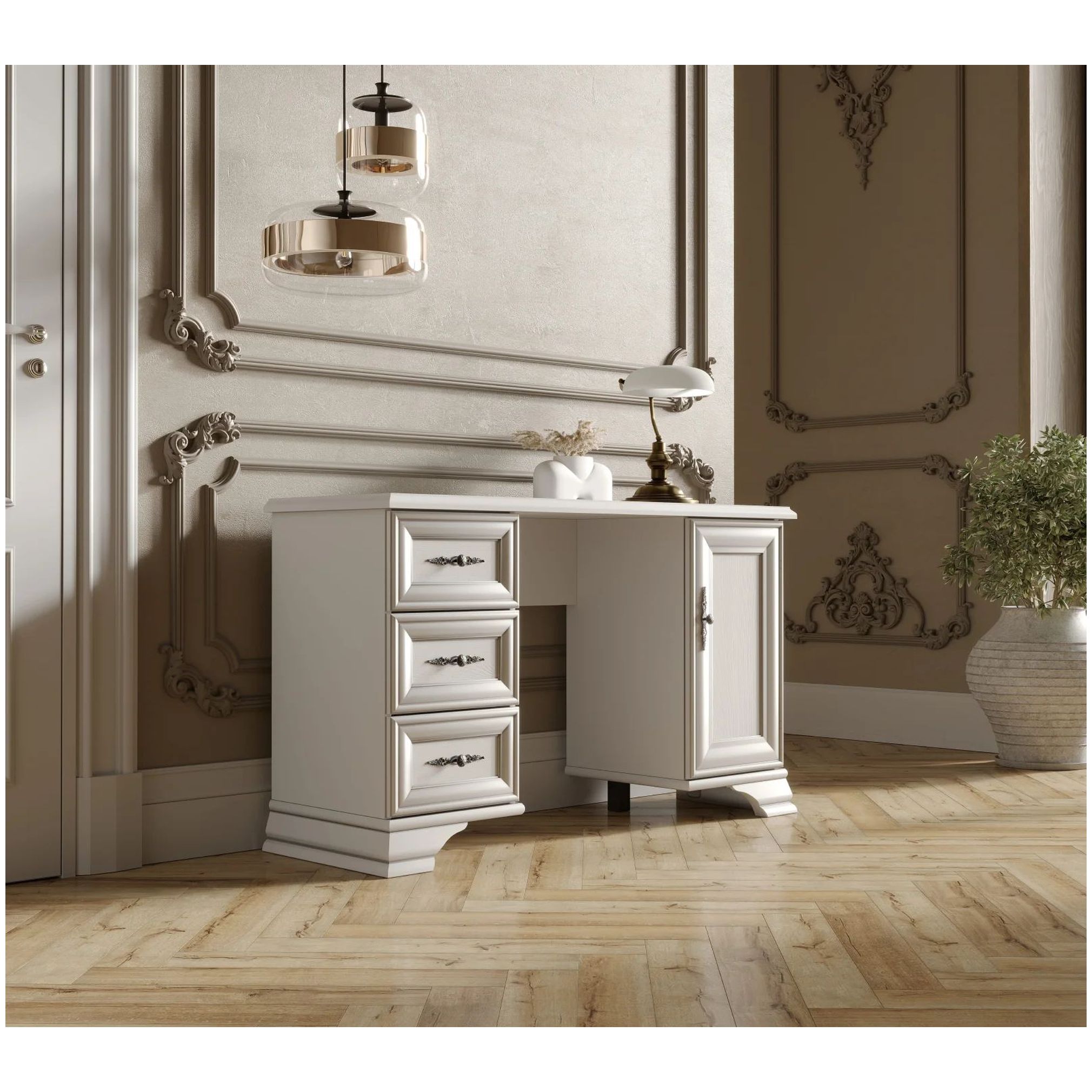 Картинка Кентаки стол туалетный TOL (Белый) интернет-магазин мебели FreeTime