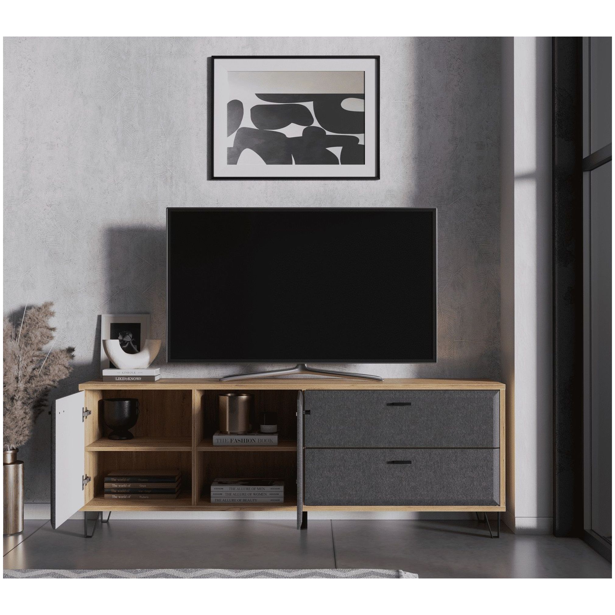 Картинка Грейс ТВ тумба RTV2D2S интернет-магазин мебели FreeTime