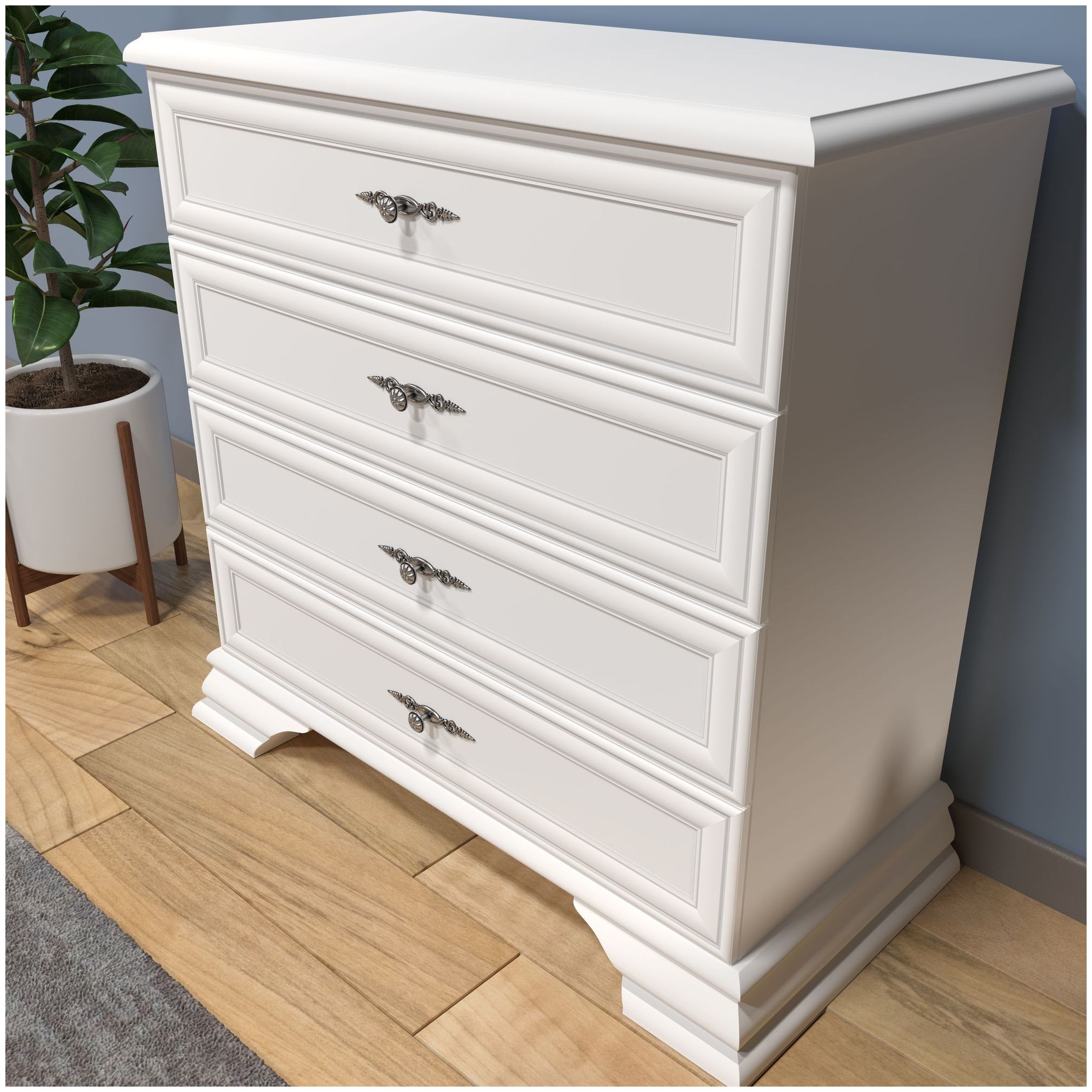 Картинка Кентаки комод S320-KOM4S (Белый) интернет-магазин мебели FreeTime