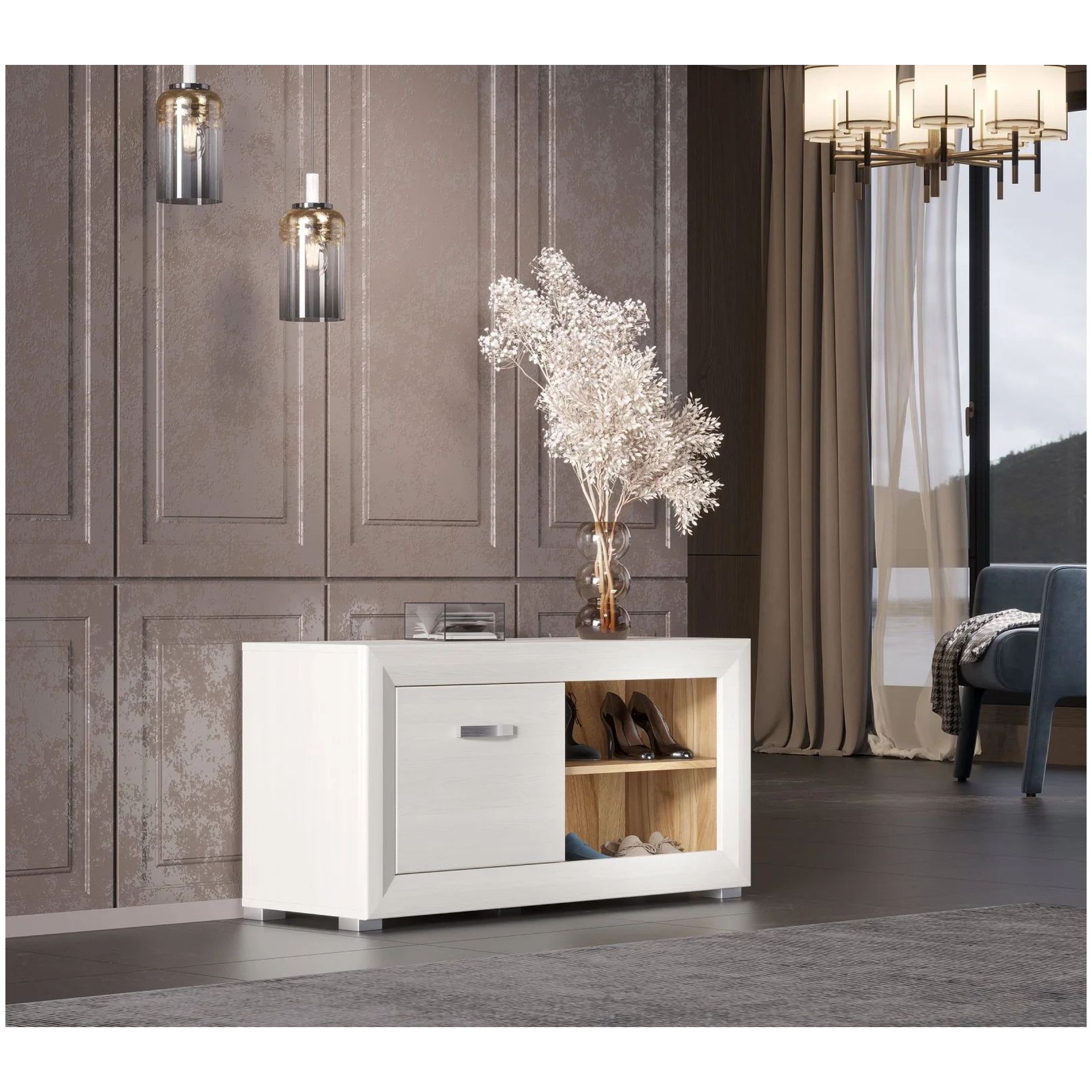 Картинка Мальта тумба для обуви BUT1D/110 интернет-магазин мебели FreeTime