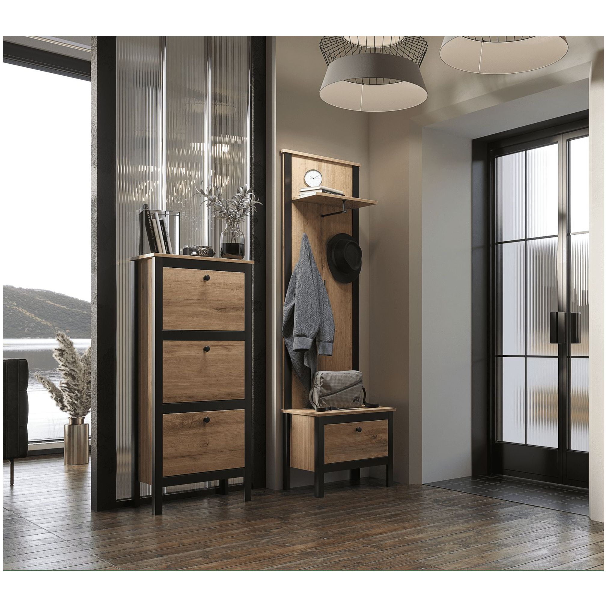 Картинка Лофт вешалка WIE/55 интернет-магазин мебели FreeTime