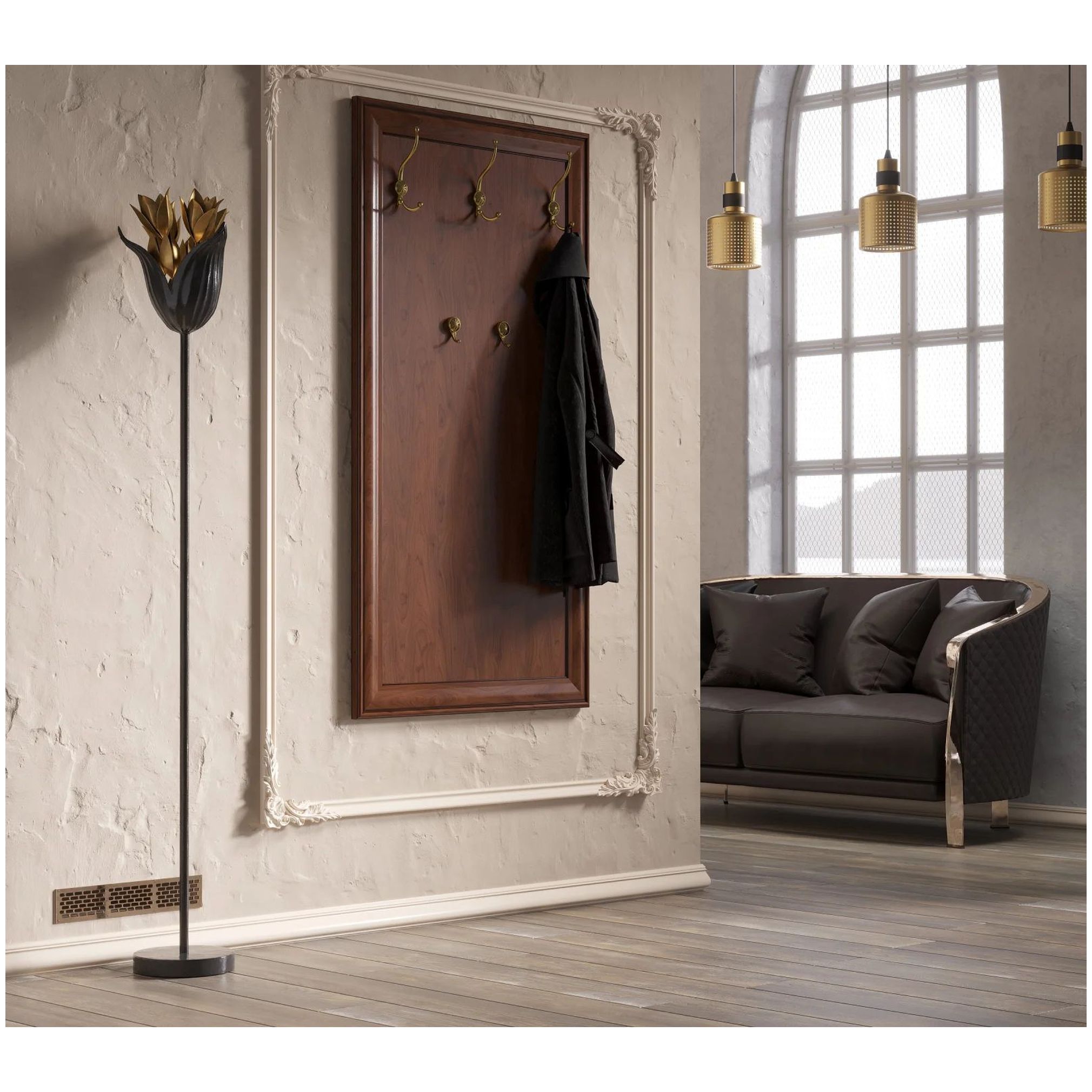 Картинка Кентаки вешалка WIE/75 (Каштан) интернет-магазин мебели FreeTime