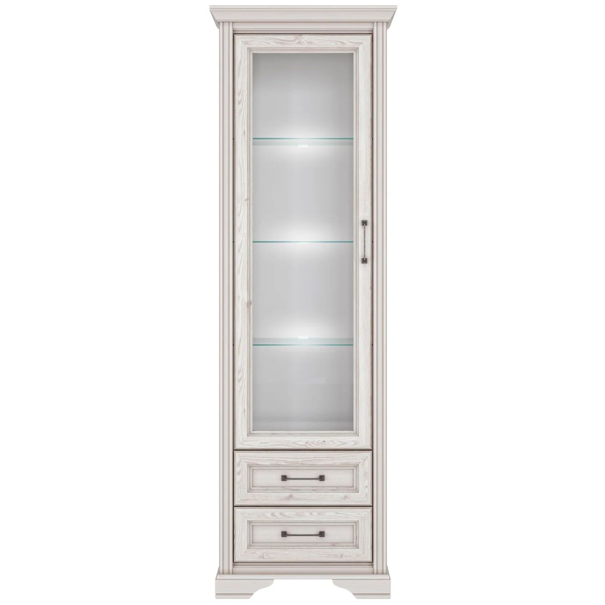 Картинка Стилиус шкаф-витрина REG1W2S с подсветкой интернет-магазин мебели FreeTime