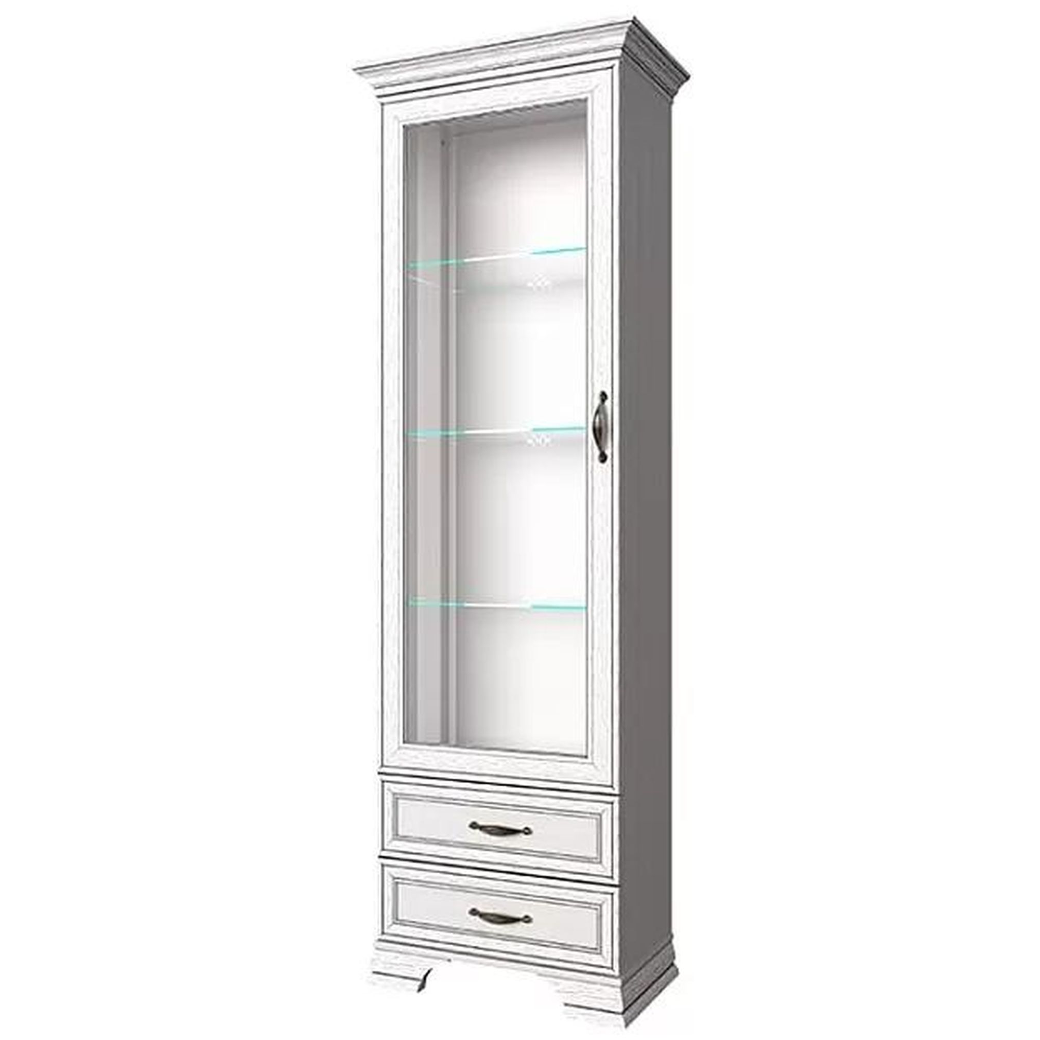 Картинка Тиффани Шкаф с витриной 1V2S интернет-магазин мебели FreeTime