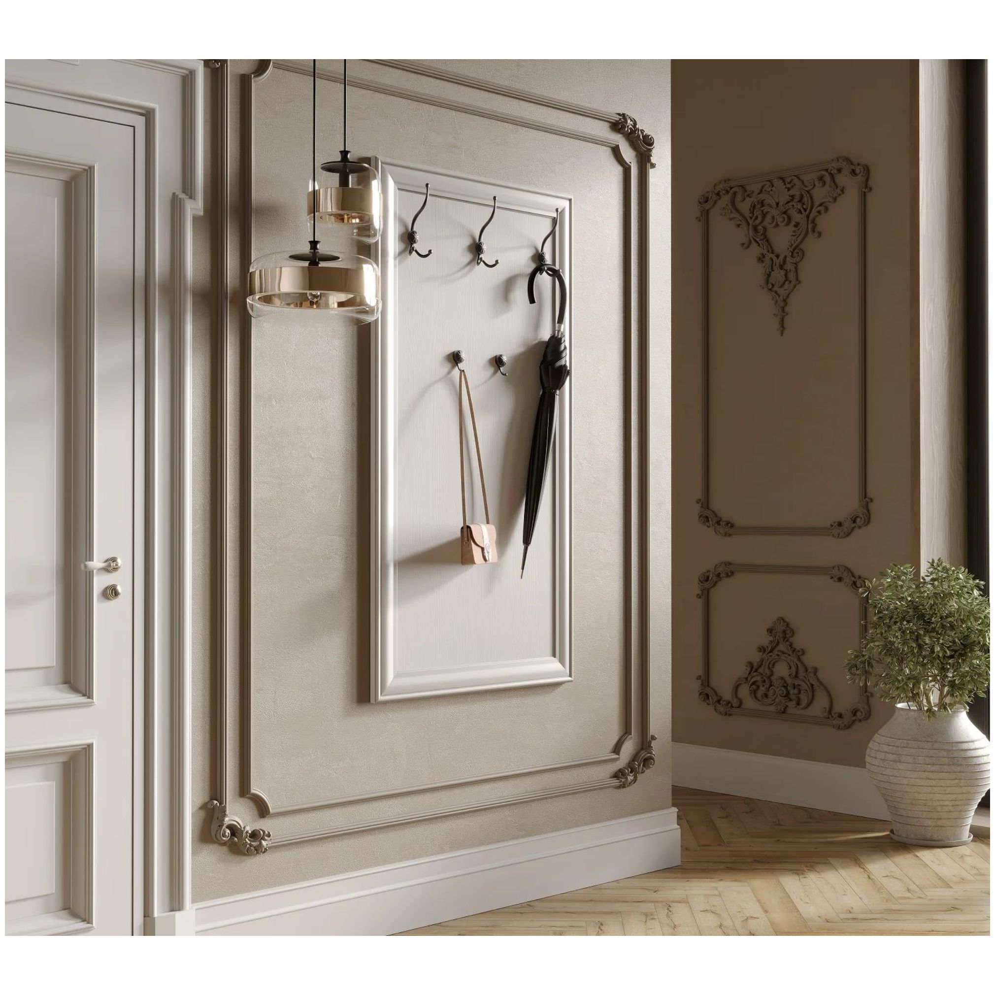 Картинка Кентаки вешалка S320-WIE/75 (Белый) интернет-магазин мебели FreeTime