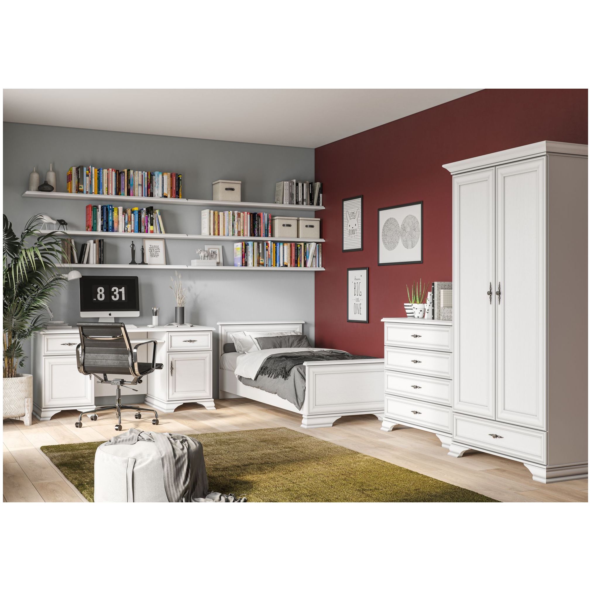 Картинка Кентаки полка S320-POL/95 (Белый) интернет-магазин мебели FreeTime