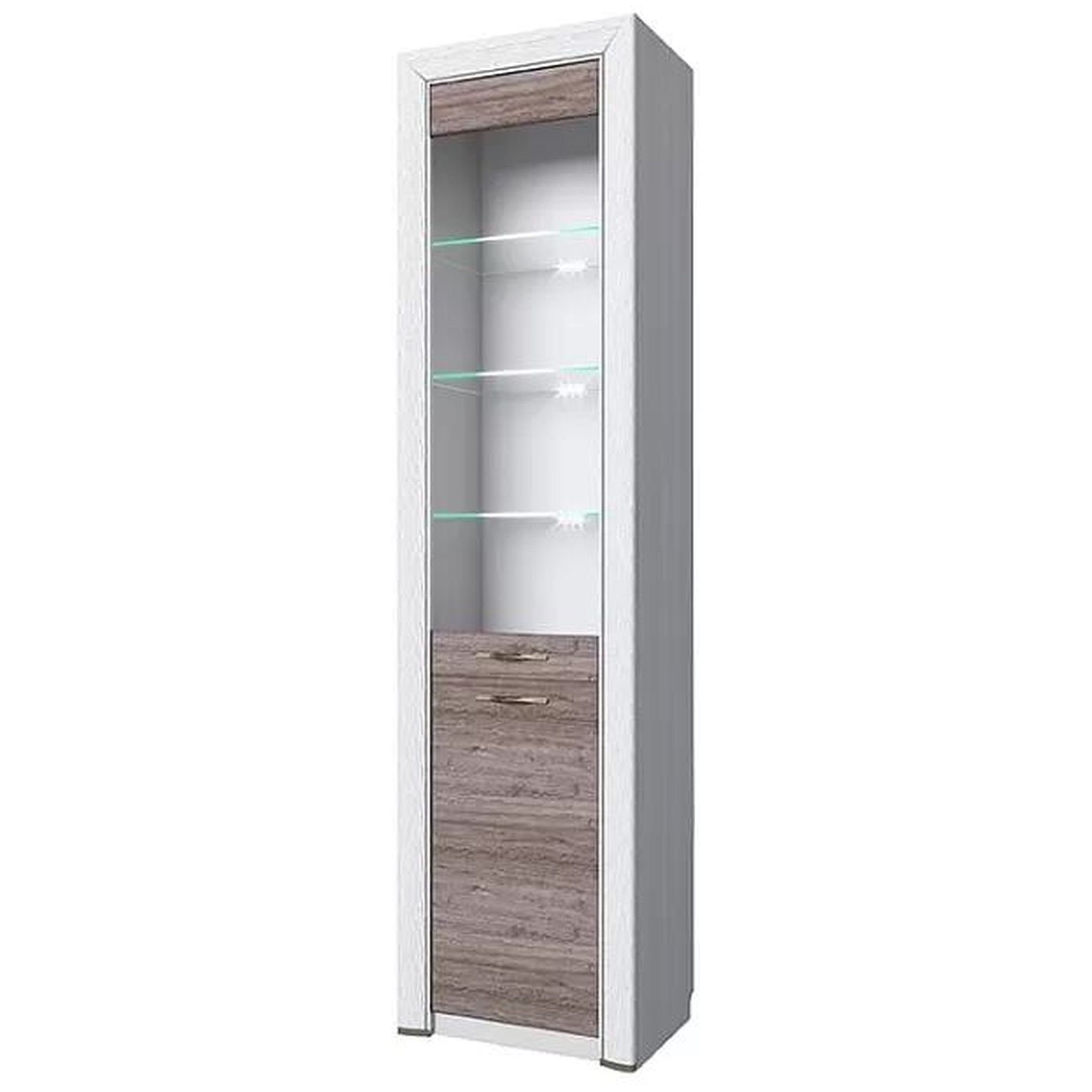 Картинка Оливия Шкаф-витрина 1V1D интернет-магазин мебели FreeTime