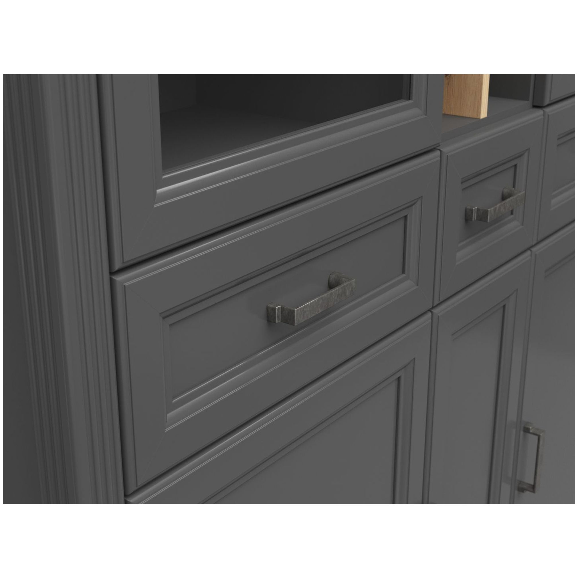 Картинка Жасмин шкаф-витрина REG2W3D3S с подсветкой интернет-магазин мебели FreeTime