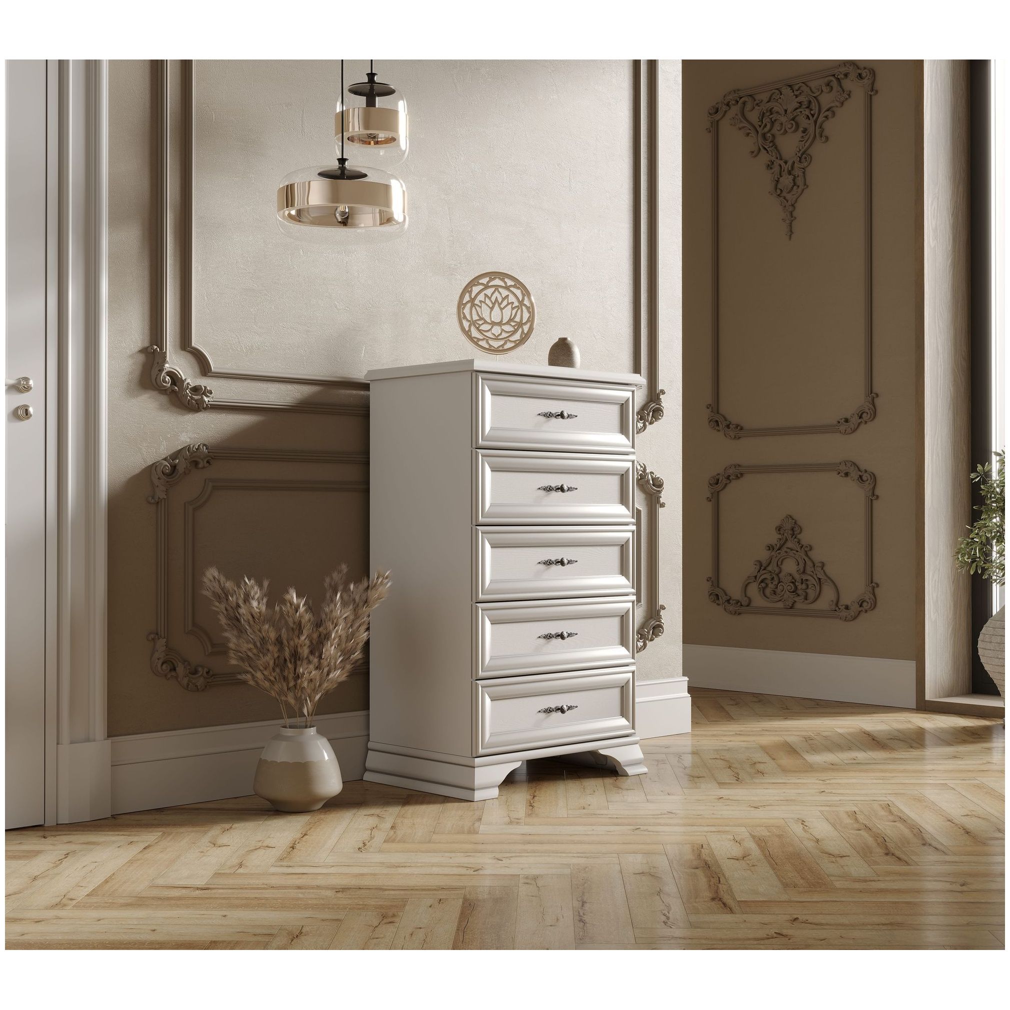 Картинка Кентаки комод S320-KOM5S (Белый) интернет-магазин мебели FreeTime