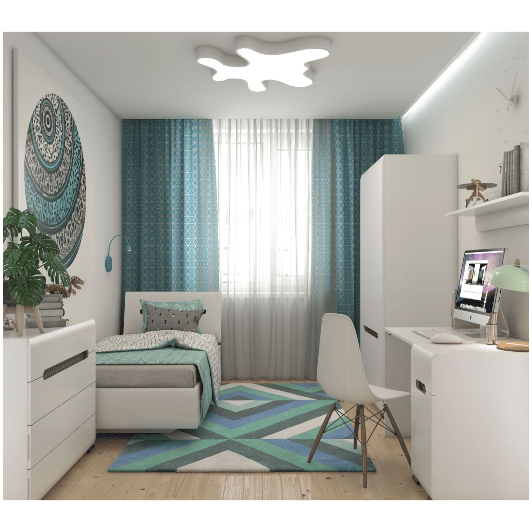 Картинка Ацтека кровать LOZ90x200 интернет-магазин мебели FreeTime