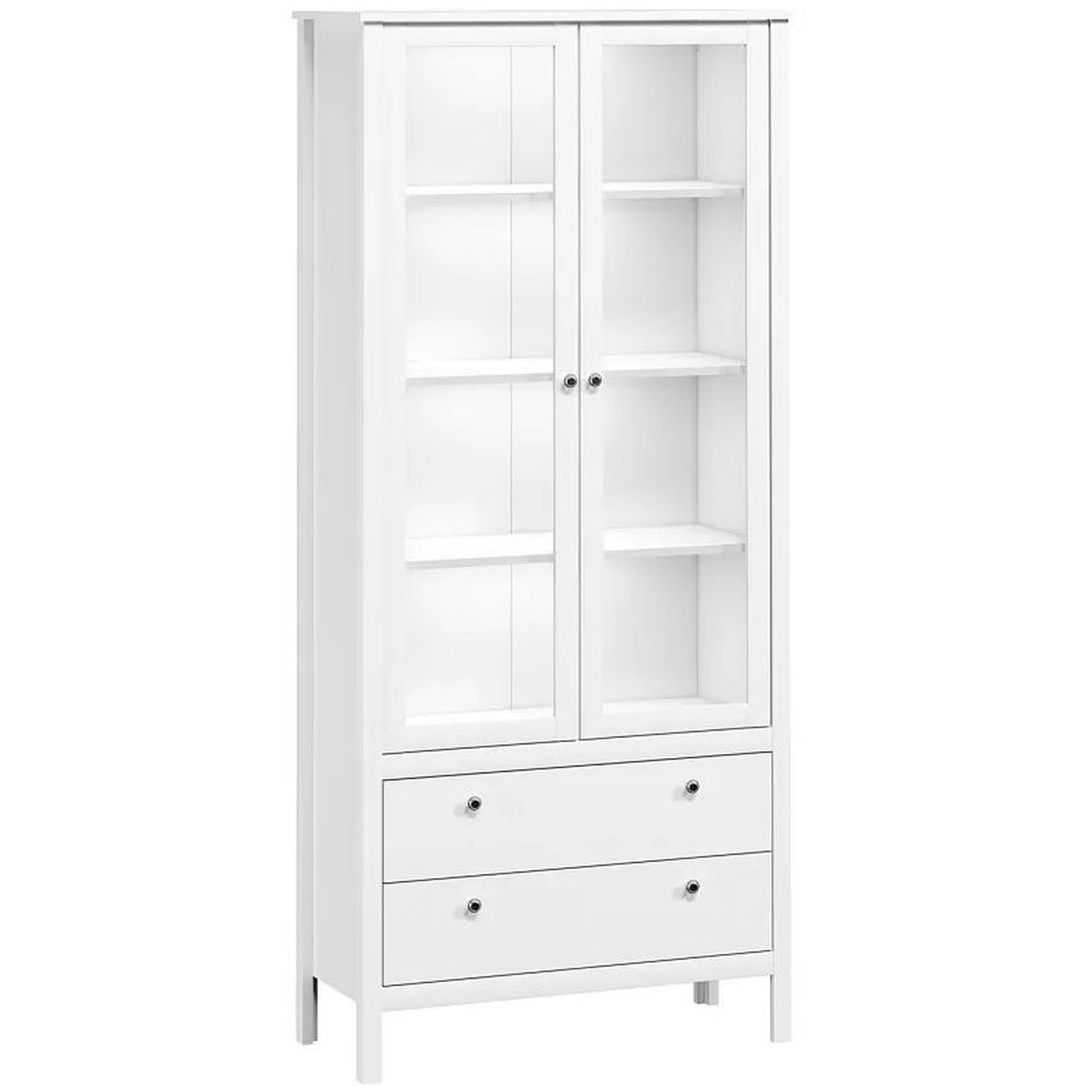 Картинка Ева шкаф-витрина REG2W2S с подсветкой интернет-магазин мебели FreeTime