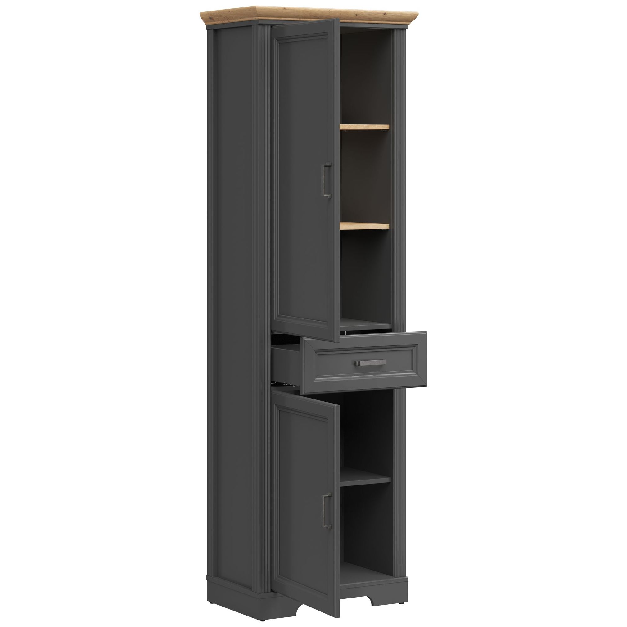 Картинка Жасмин шкаф-пенал REG2D1S интернет-магазин мебели FreeTime