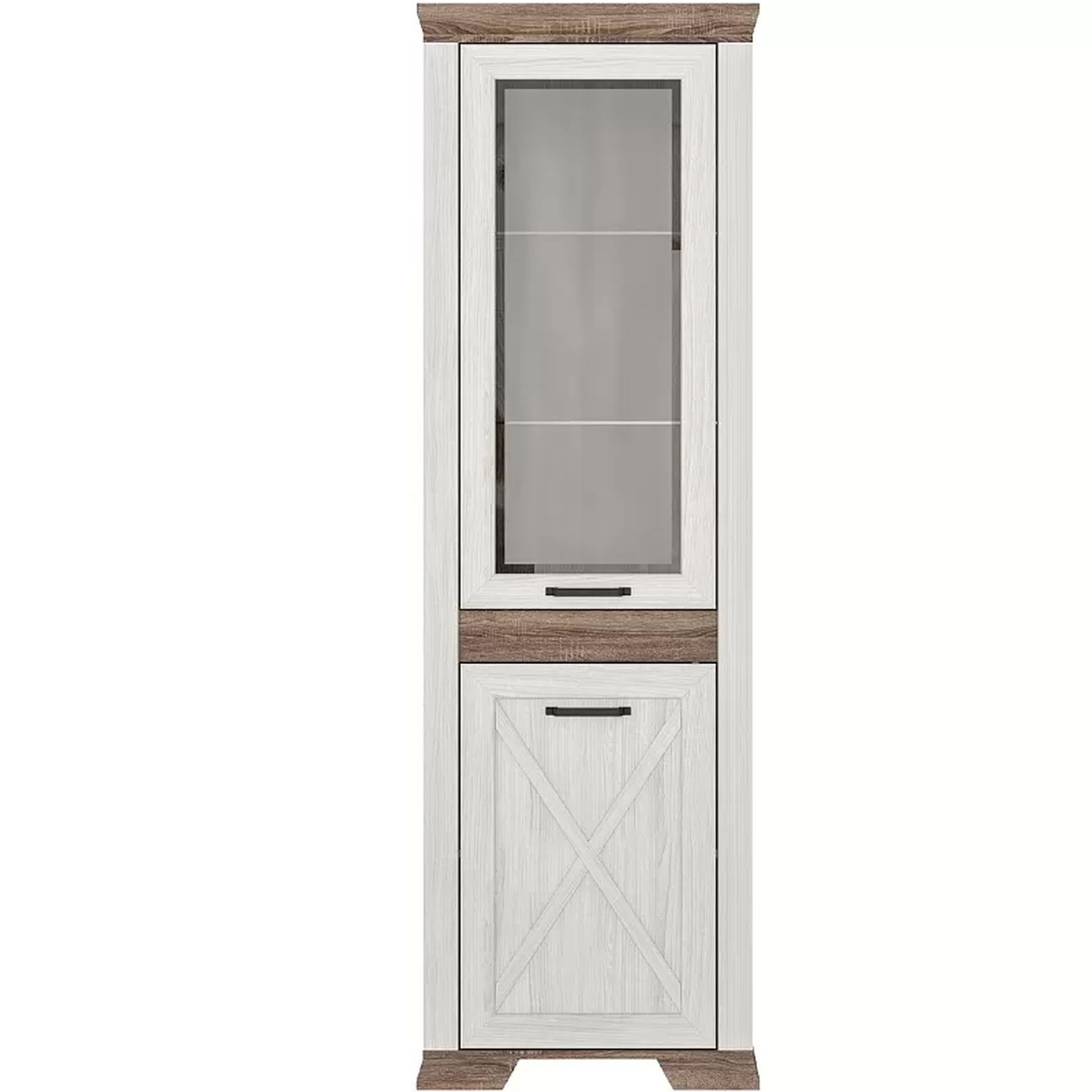 Картинка Марсель шкаф-витрина левая REG1W1DL интернет-магазин мебели FreeTime