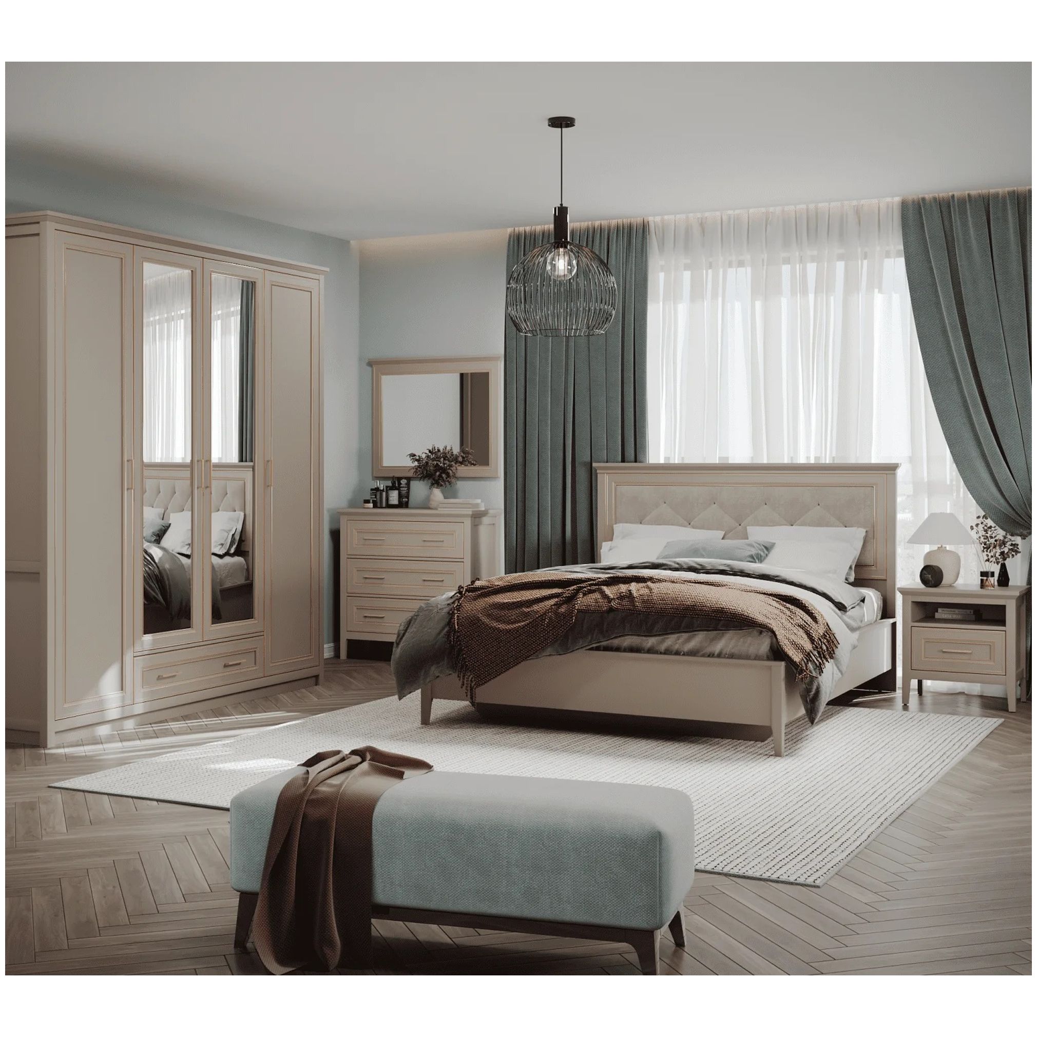 Картинка Классик кровать LOZ120х200 с мягким элементом интернет-магазин мебели FreeTime