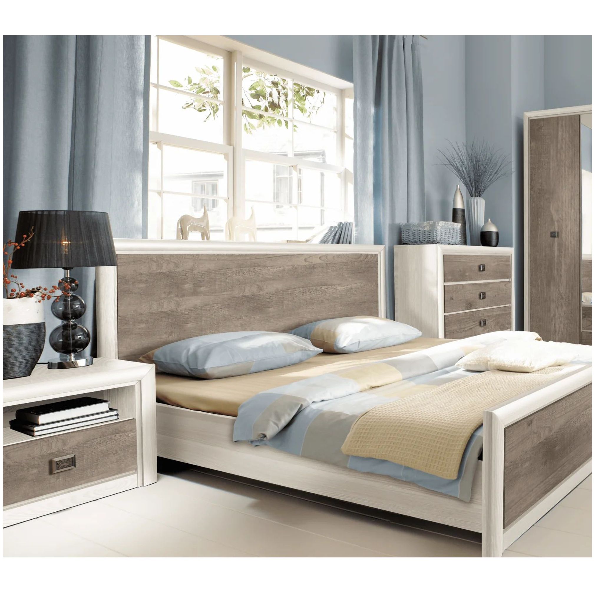 Картинка Коен тумба прикроватная KOM1S (Сосна) интернет-магазин мебели FreeTime