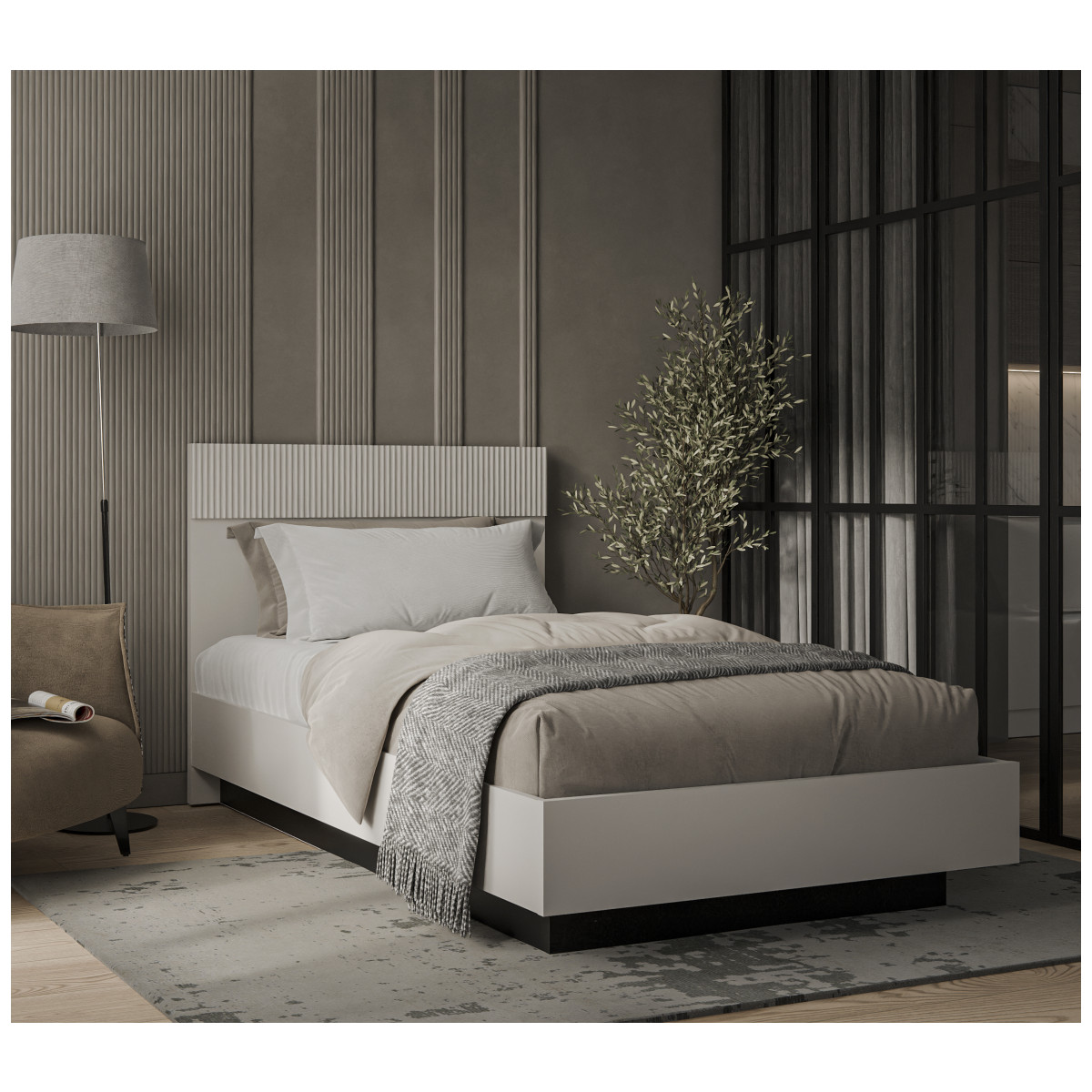 Картинка Винати Кровать 120 с подъемником интернет-магазин мебели FreeTime