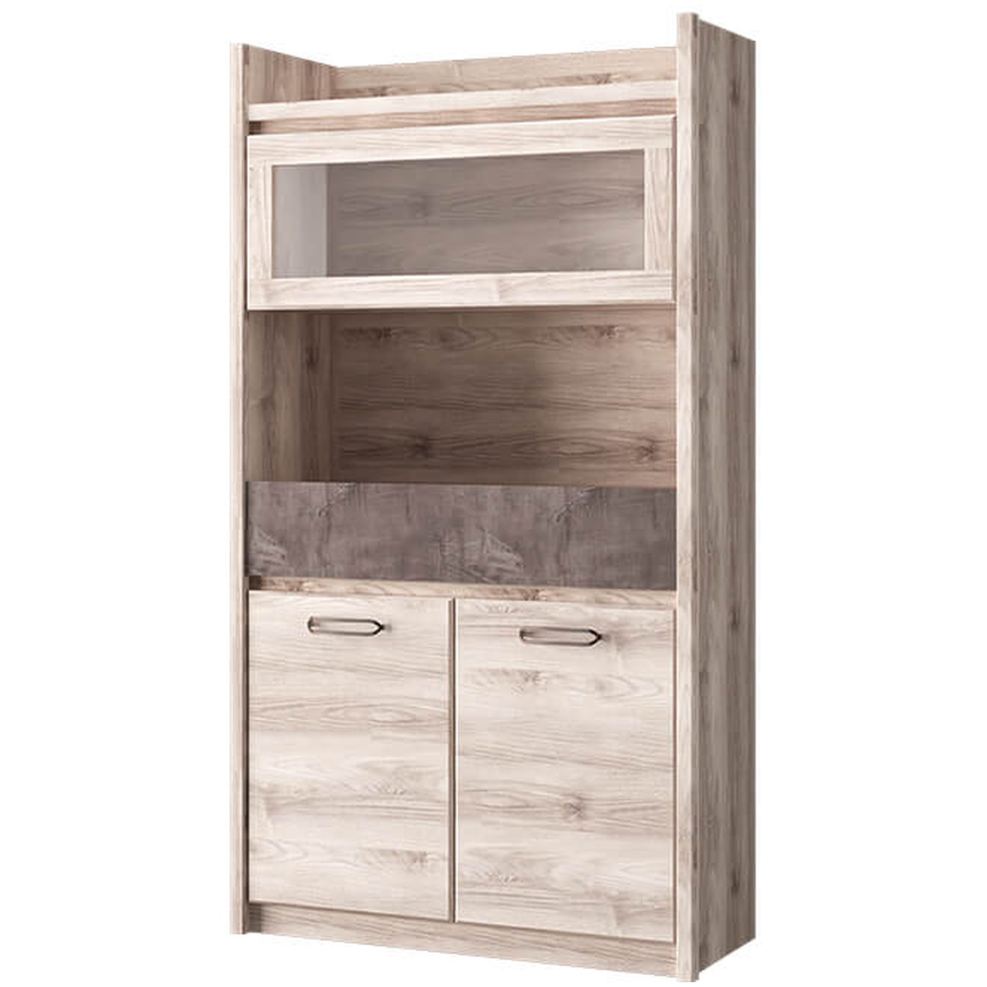 Картинка Джаз Шкаф с витриной 1V2D1S интернет-магазин мебели FreeTime