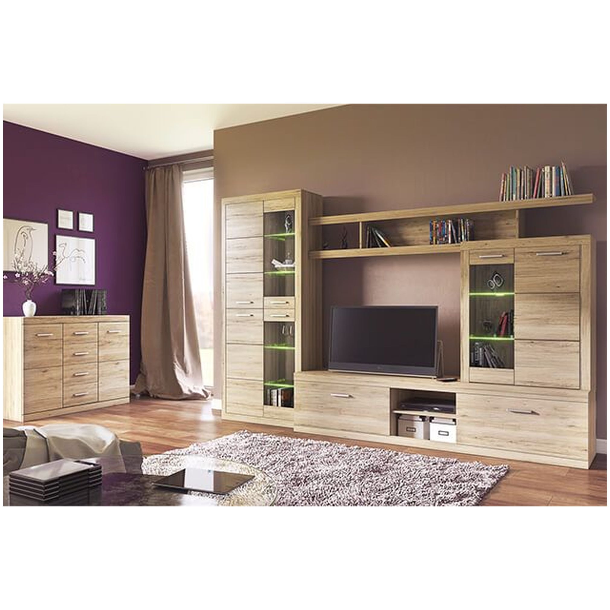 Картинка Оскар Шкаф-витрина 1V1D интернет-магазин мебели FreeTime