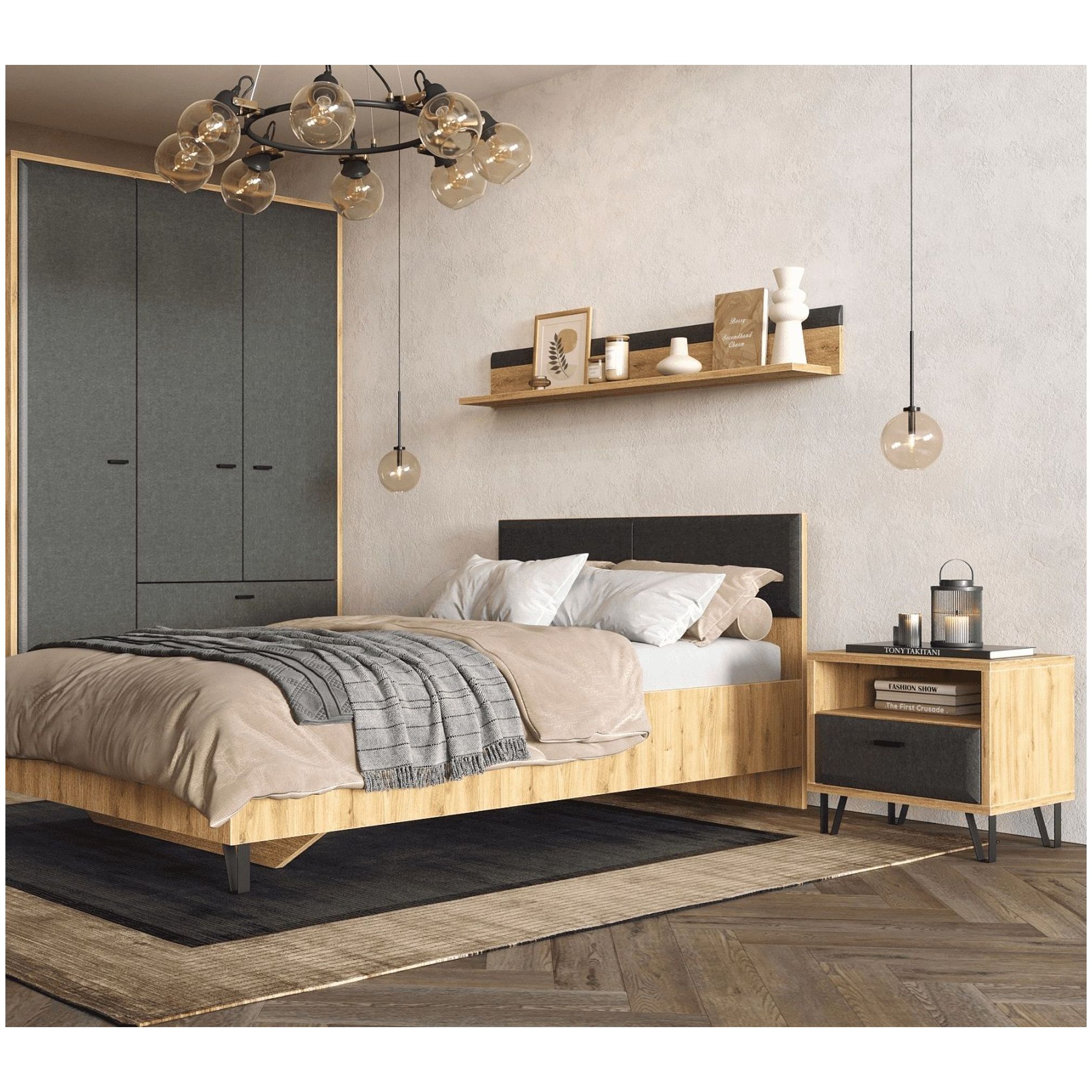 Картинка Грейс тумба прикроватная KOM1S интернет-магазин мебели FreeTime