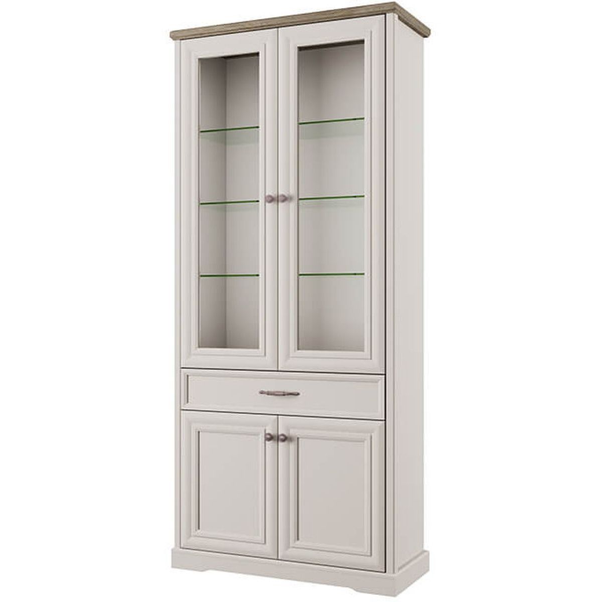 Картинка Тоскана Шкаф с витриной 2V2D1S интернет-магазин мебели FreeTime