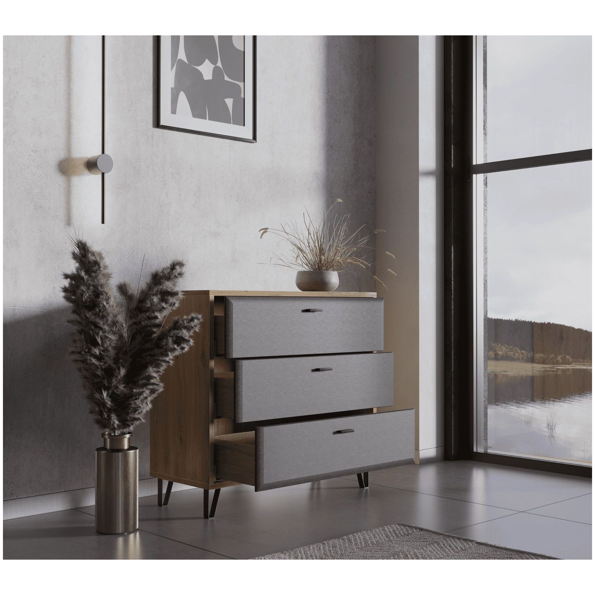 Картинка Грейс комод KOM3S интернет-магазин мебели FreeTime