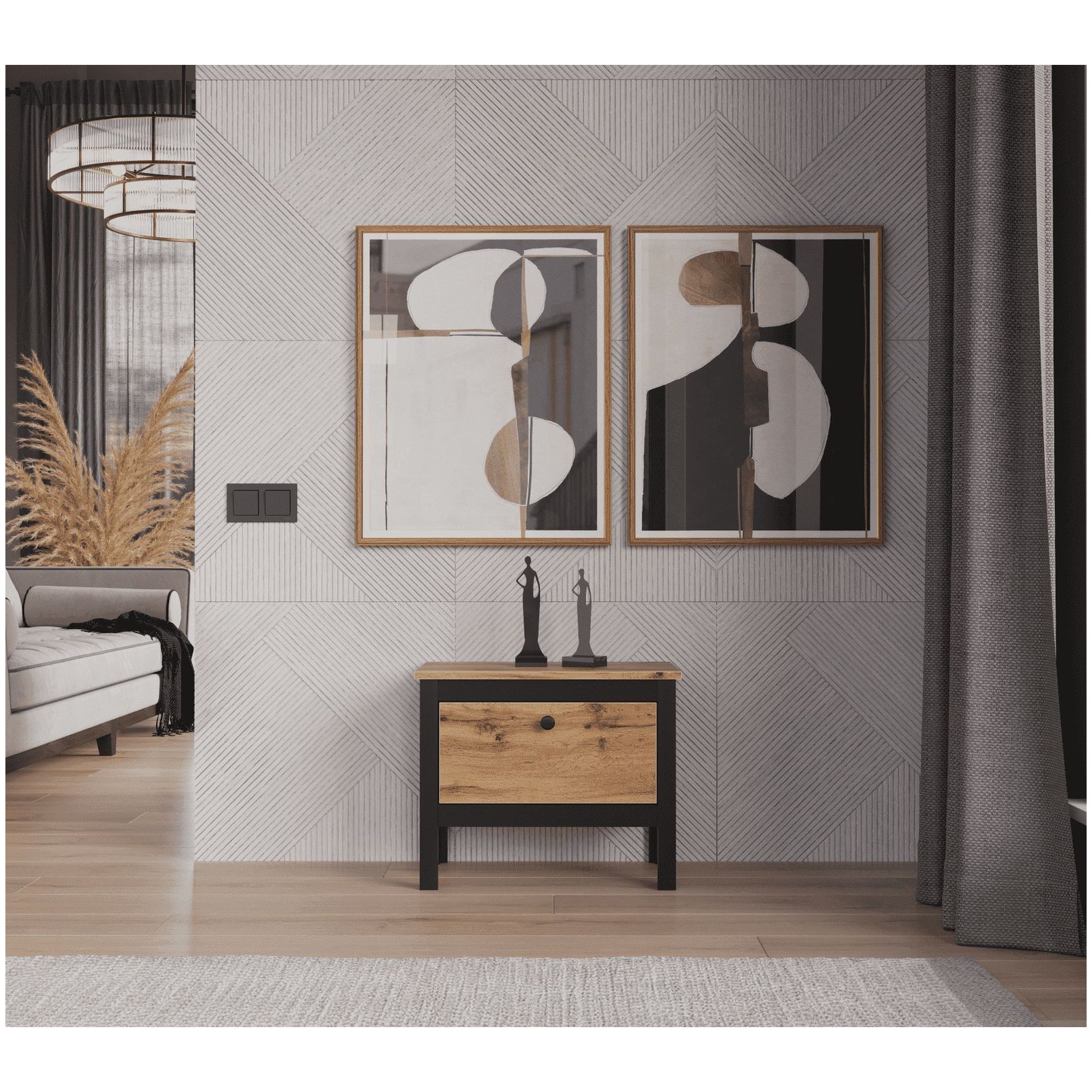 Картинка Лофт тумба KOM1K/55 интернет-магазин мебели FreeTime