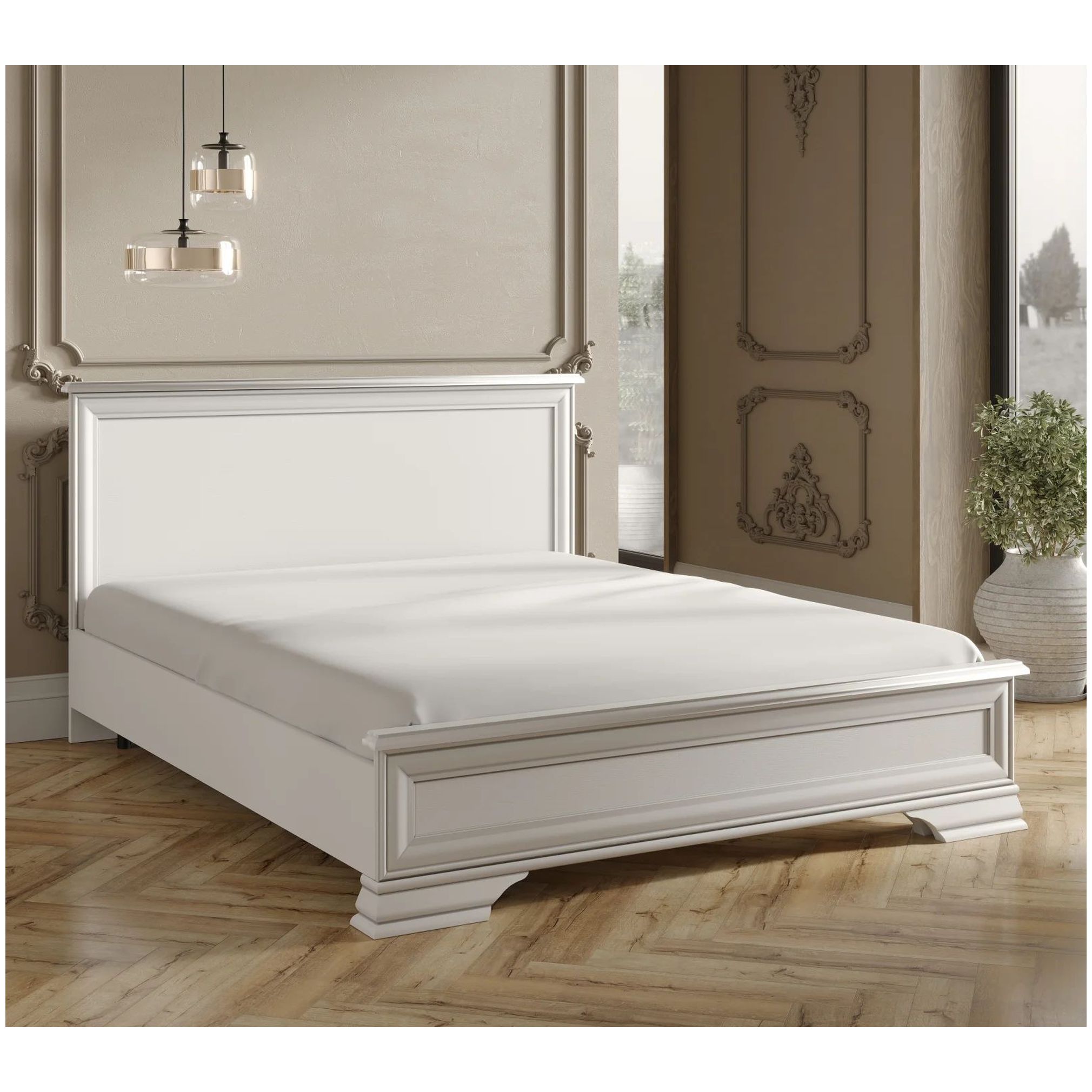 Картинка Кентаки кровать S320-LOZ160х200 (Белый) интернет-магазин мебели FreeTime