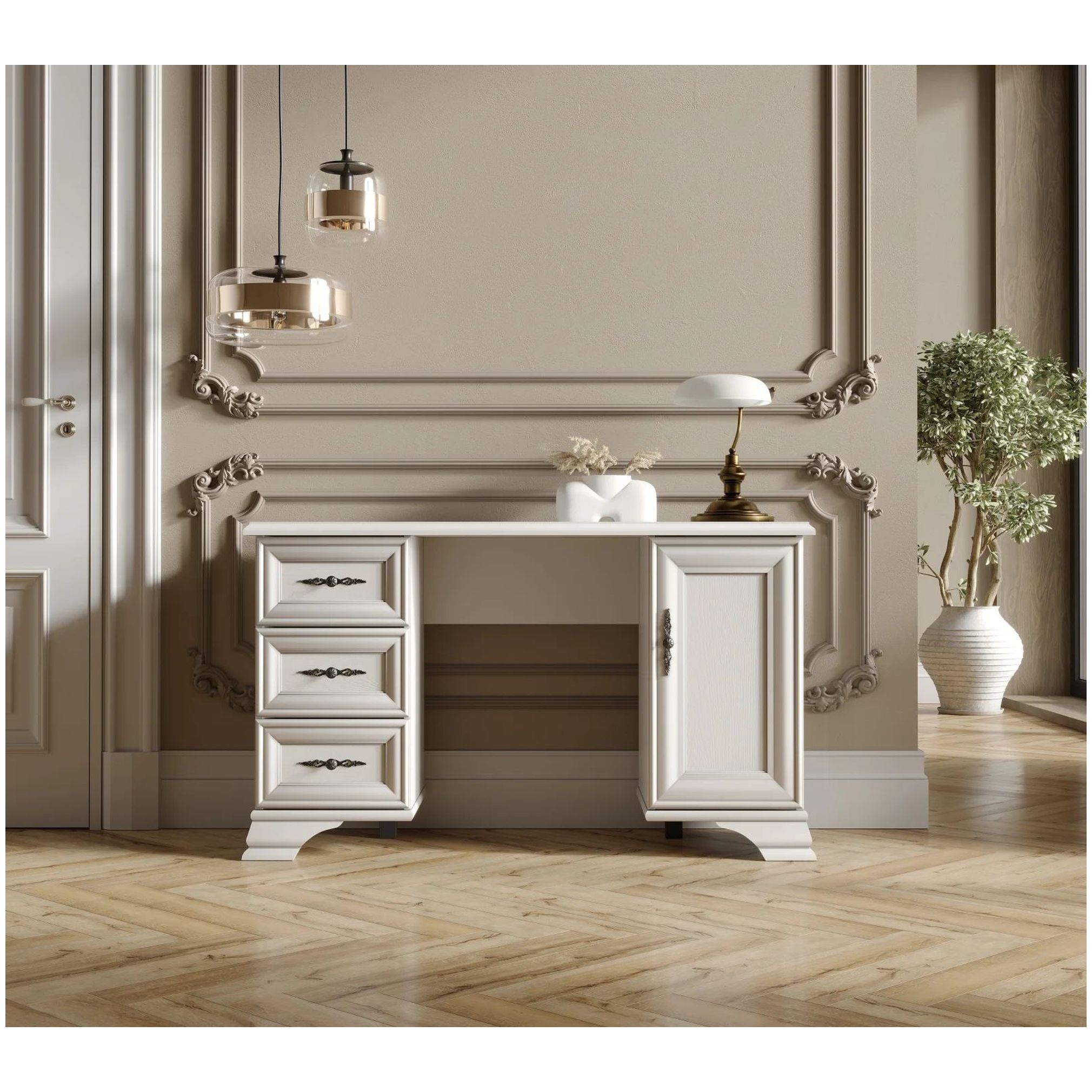 Картинка Кентаки стол туалетный TOL (Белый) интернет-магазин мебели FreeTime