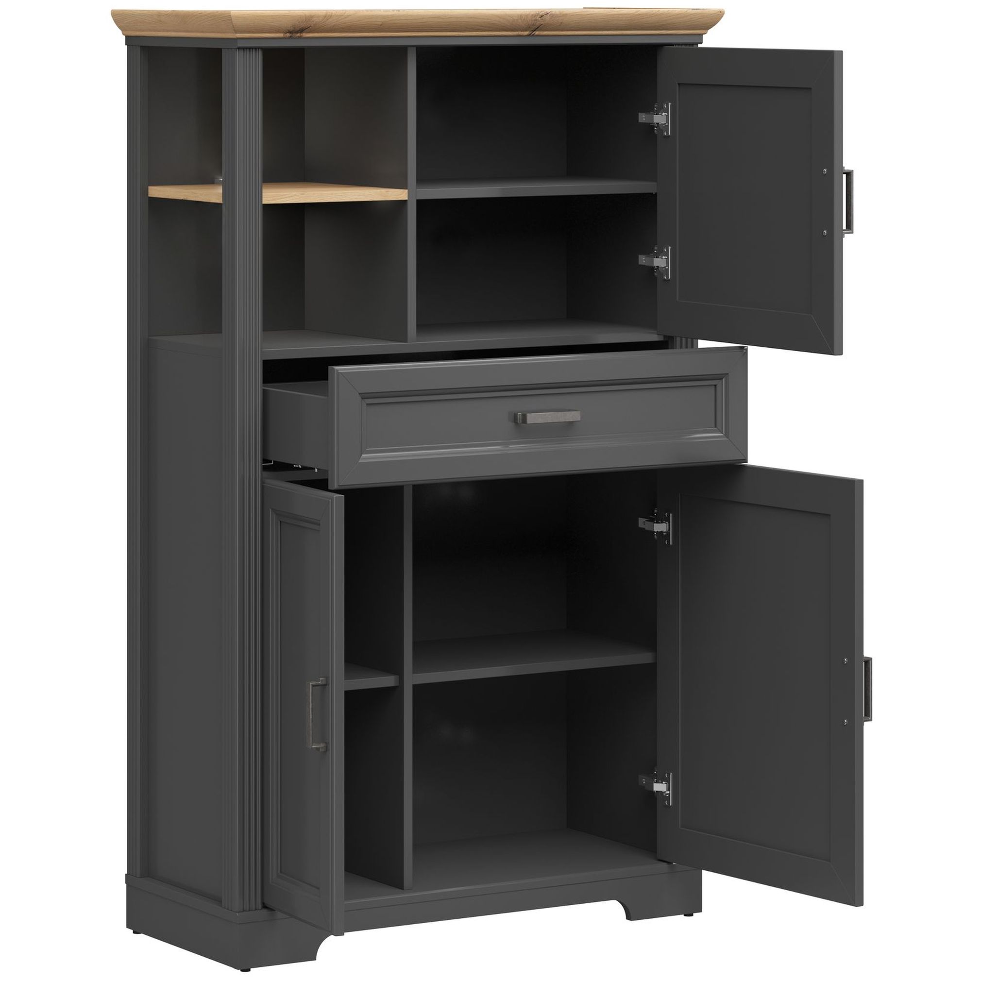 Картинка Жасмин шкаф-витрина REG3D1S интернет-магазин мебели FreeTime