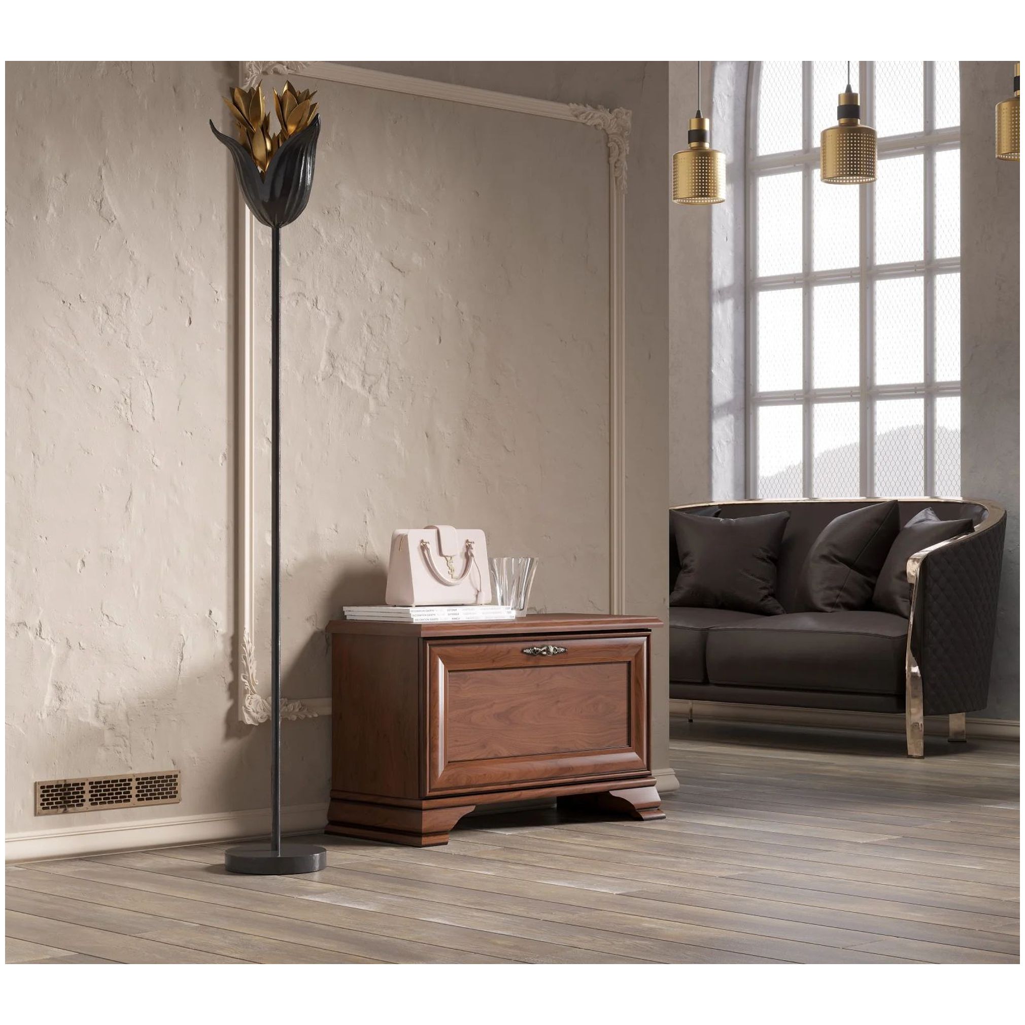 Картинка Кентаки тумба для обуви SFK1B (Каштан) интернет-магазин мебели FreeTime