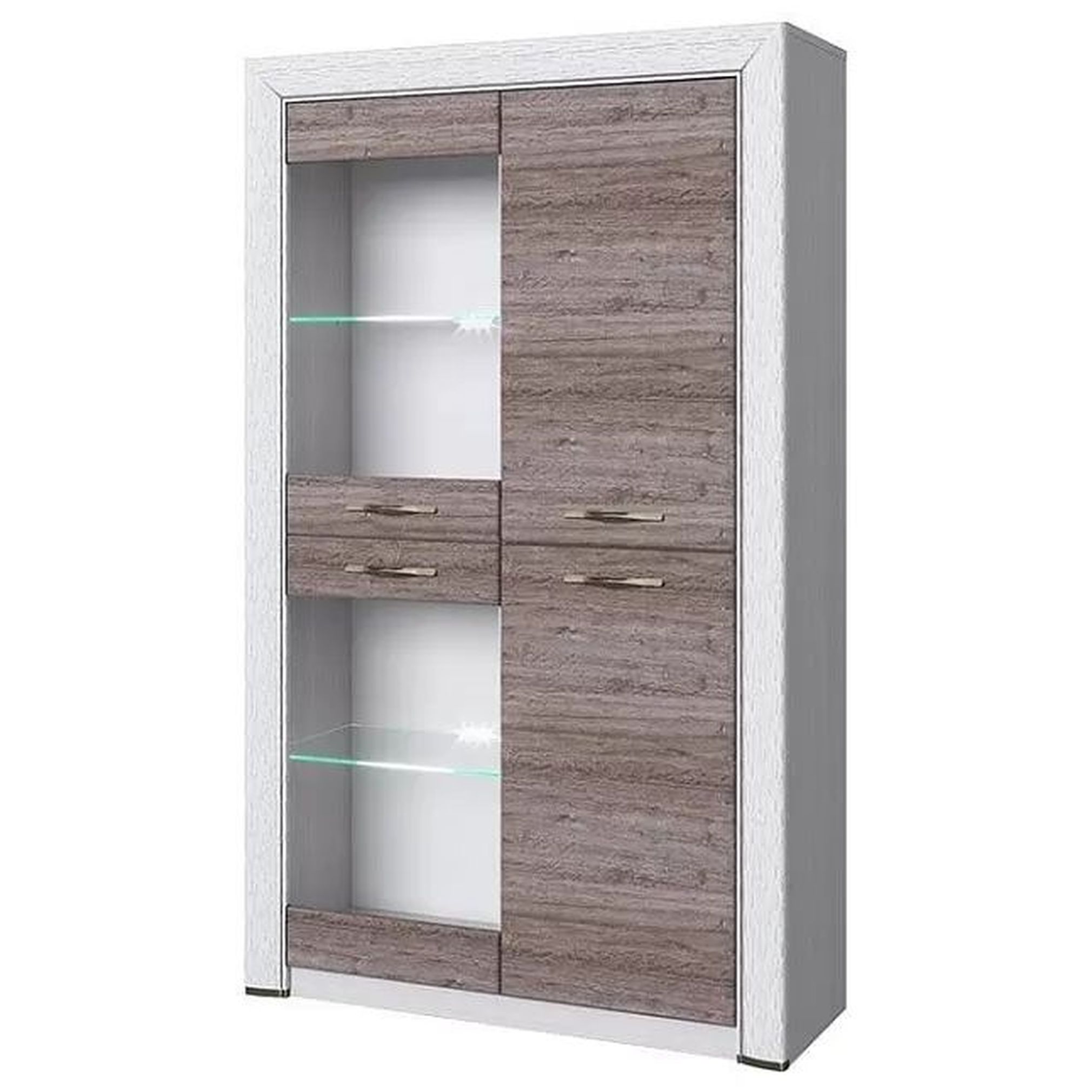 Картинка Оливия Шкаф-витрина 2V2D интернет-магазин мебели FreeTime