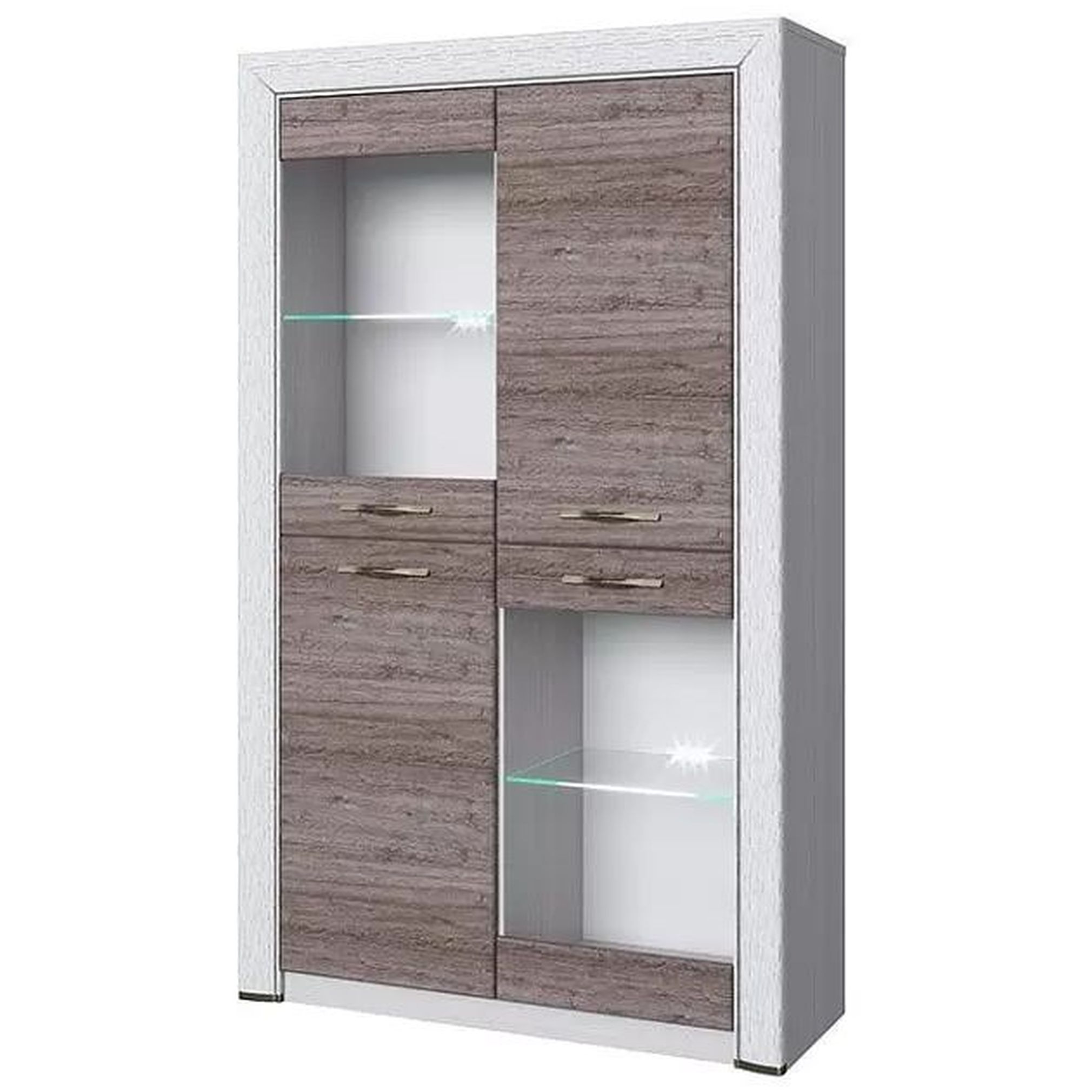 Картинка Оливия Шкаф-витрина 2V2D интернет-магазин мебели FreeTime