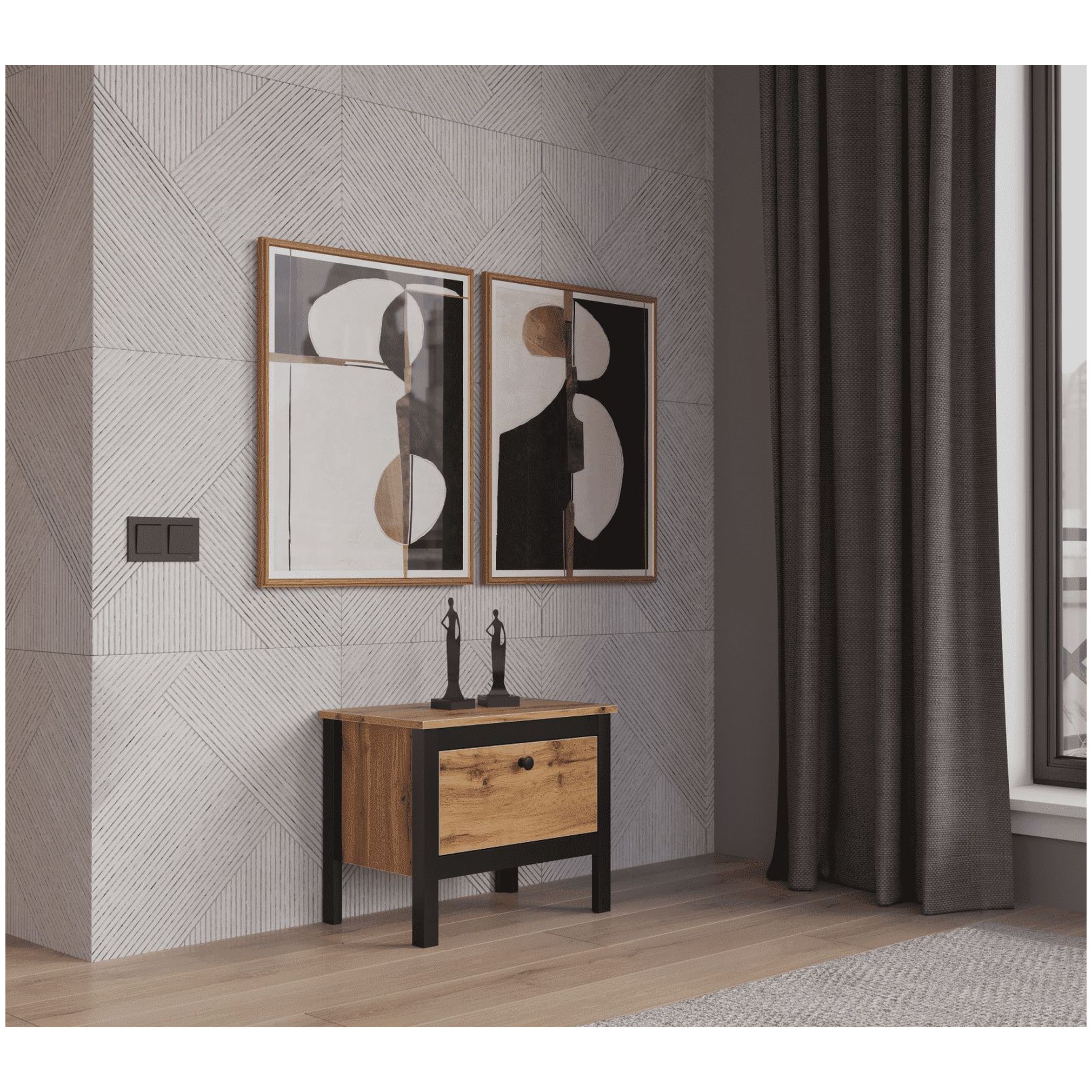 Картинка Лофт тумба KOM1K/55 интернет-магазин мебели FreeTime