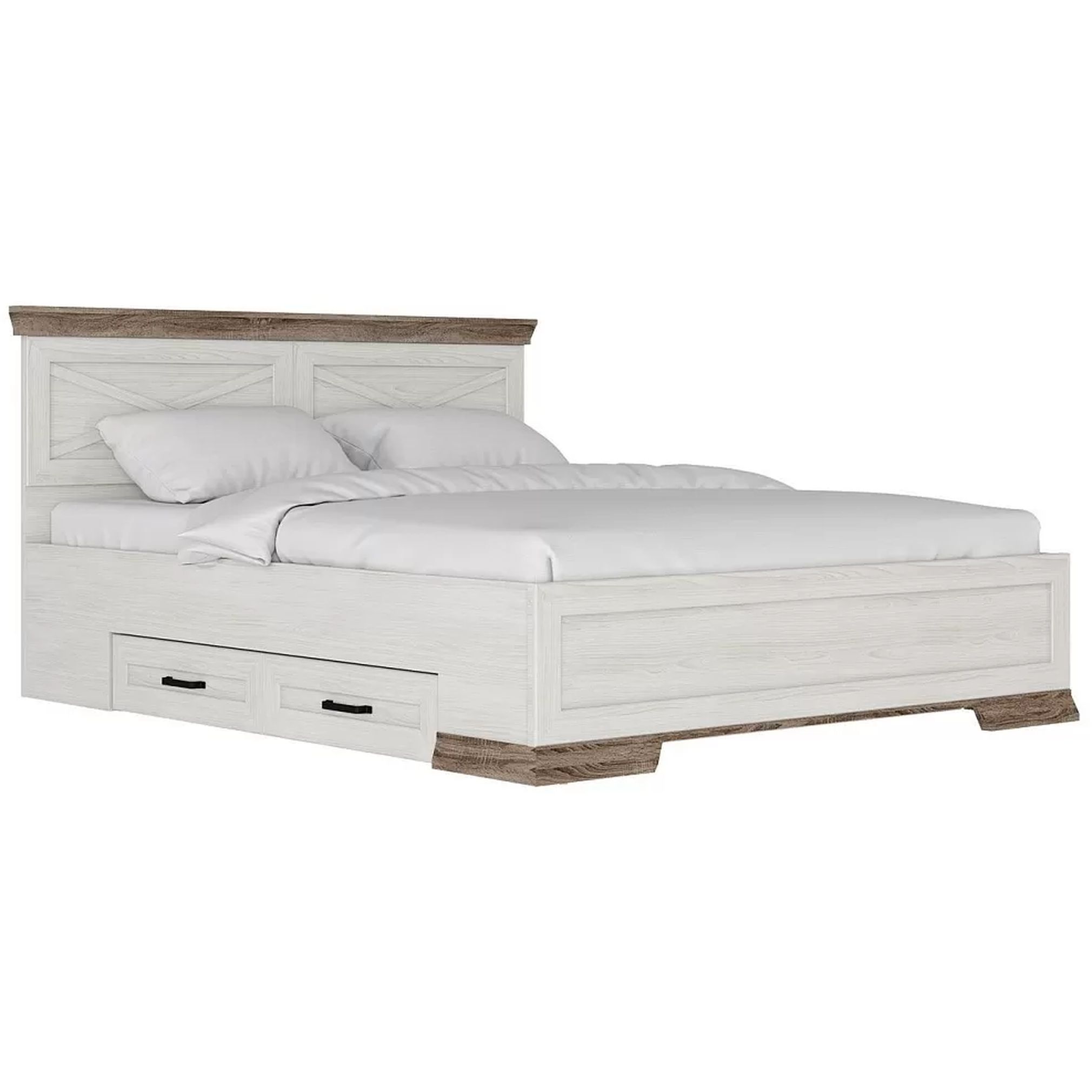 Картинка Марсель кровать LOZ160х200 + выкатные ящики интернет-магазин мебели FreeTime